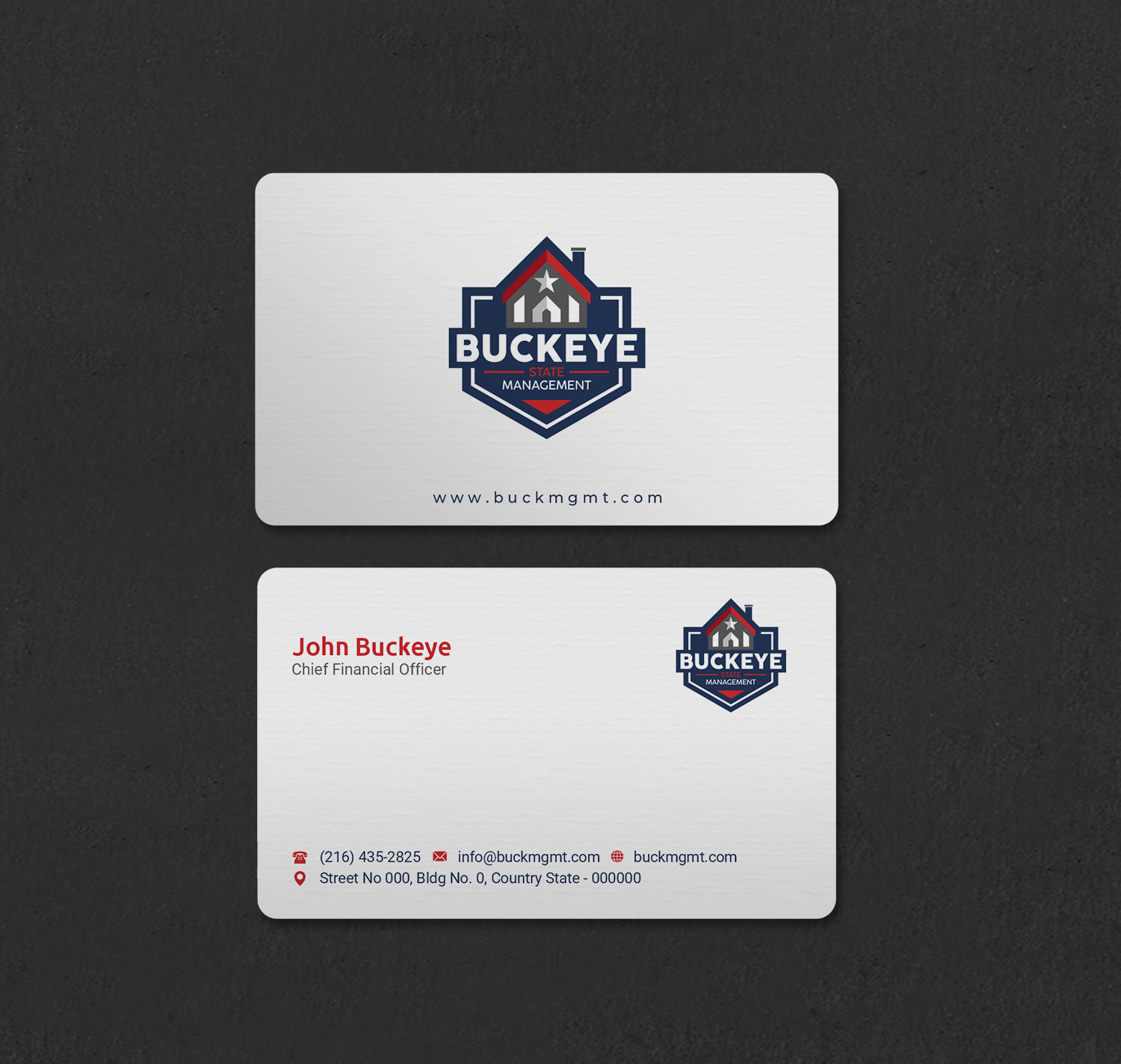 Business Card Design by INDIAN_Ashok for Buckeye State Management | Design #37206053