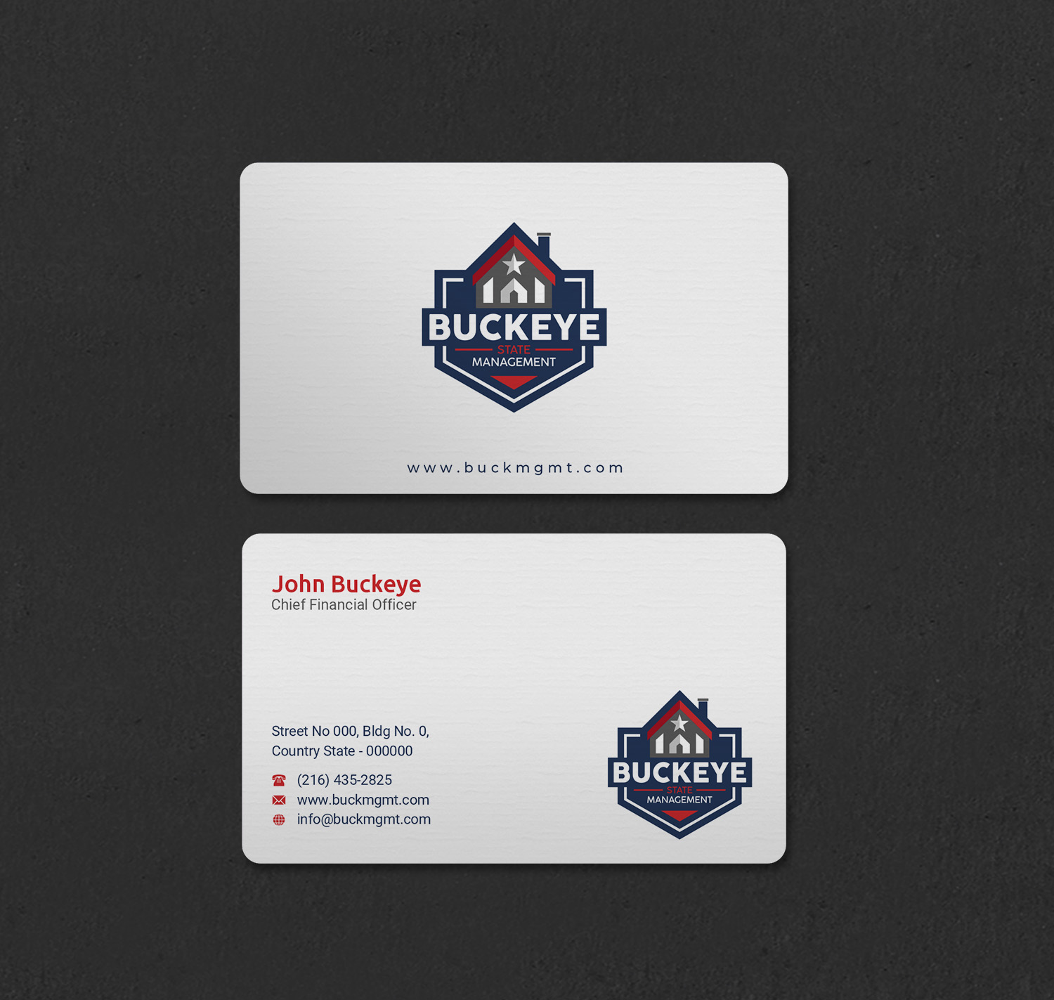 Business Card Design by INDIAN_Ashok for Buckeye State Management | Design #37206055