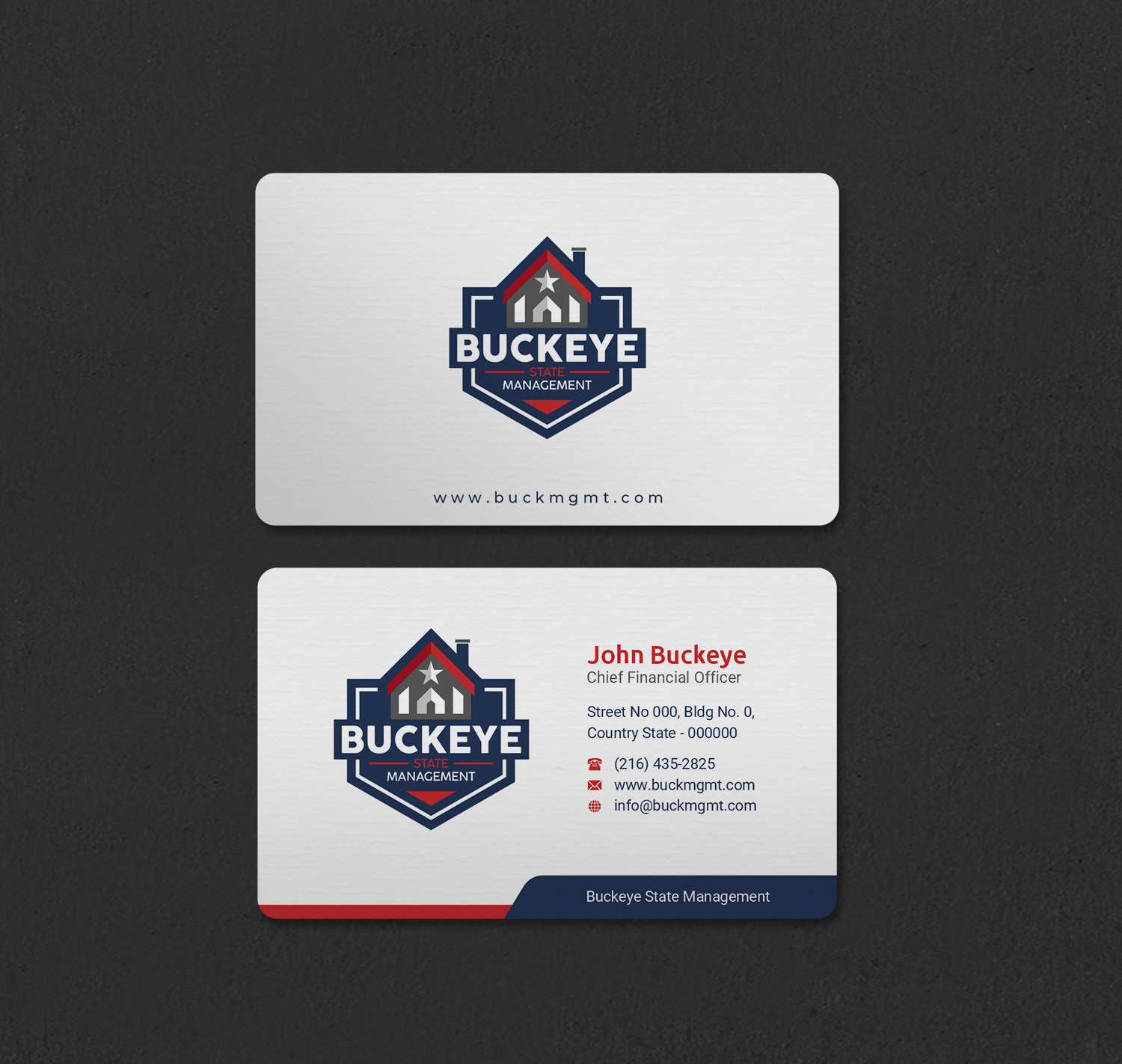Business Card Design by INDIAN_Ashok for Buckeye State Management | Design #37206057