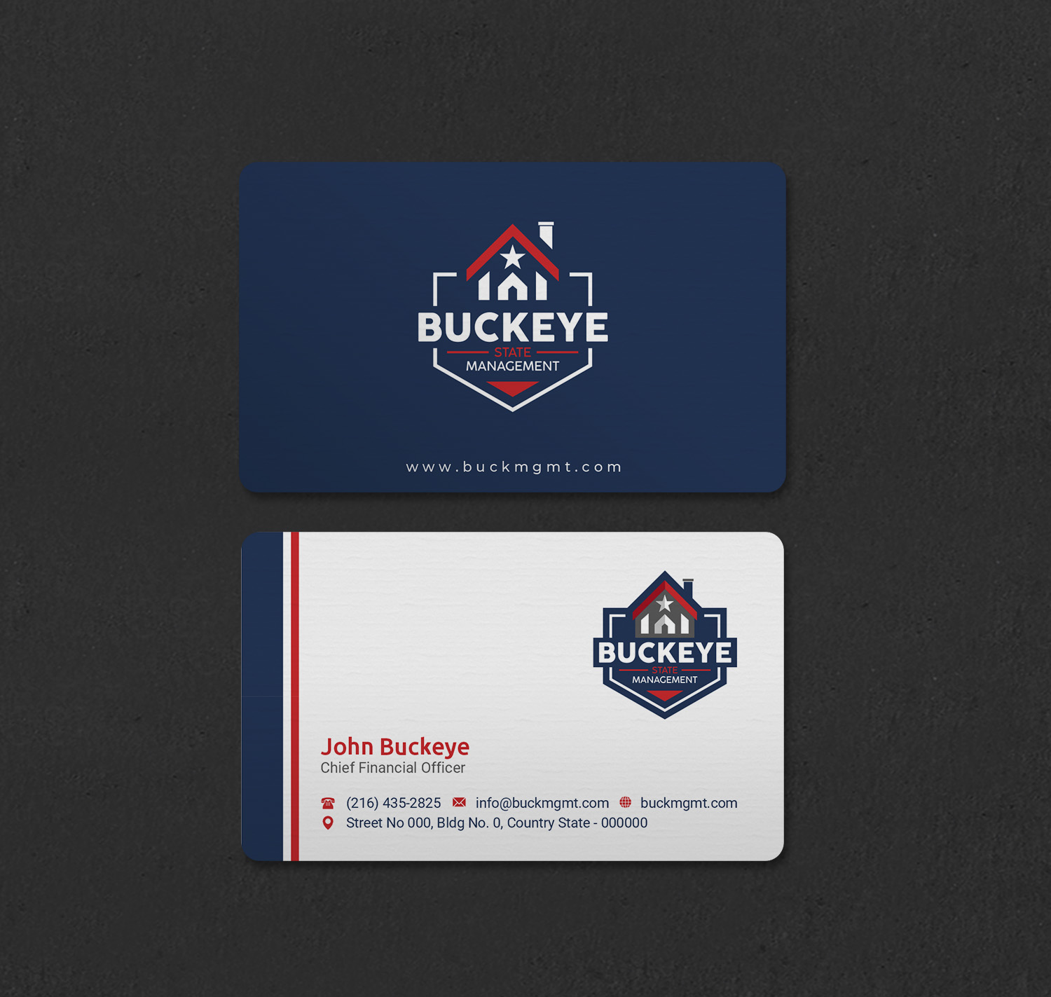Design de Carte de Visite par INDIAN_Ashok pour Buckeye State Management | Design #37206058