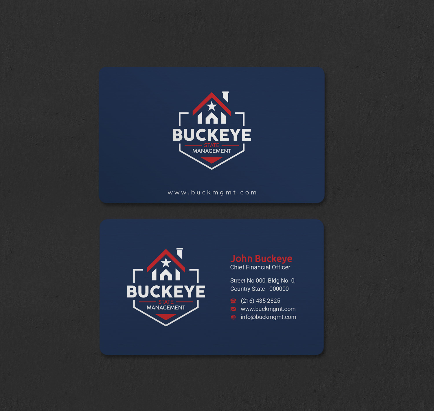 Business Card Design by INDIAN_Ashok for Buckeye State Management | Design #37206062