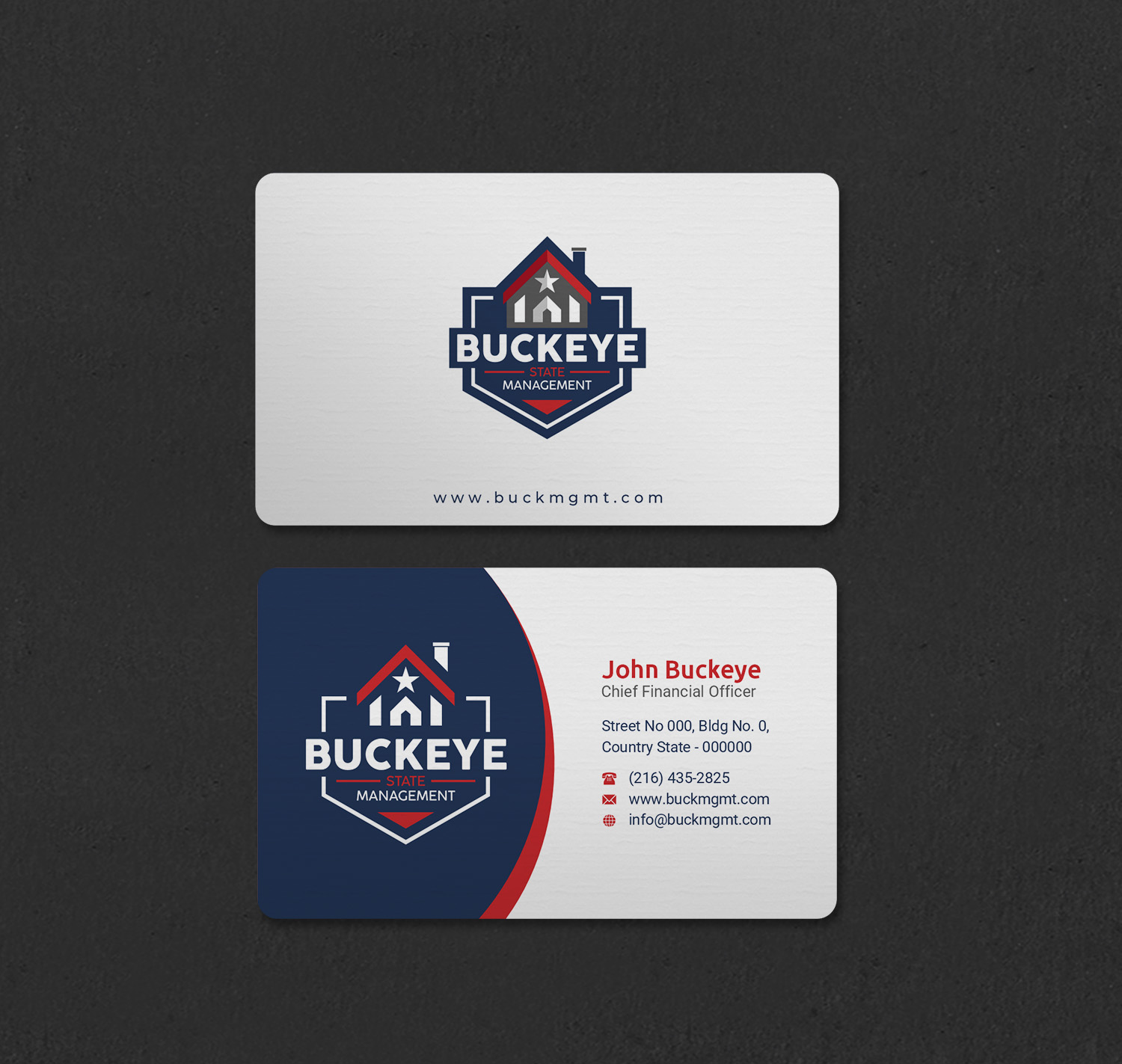 Business Card Design by INDIAN_Ashok for Buckeye State Management | Design #37206063