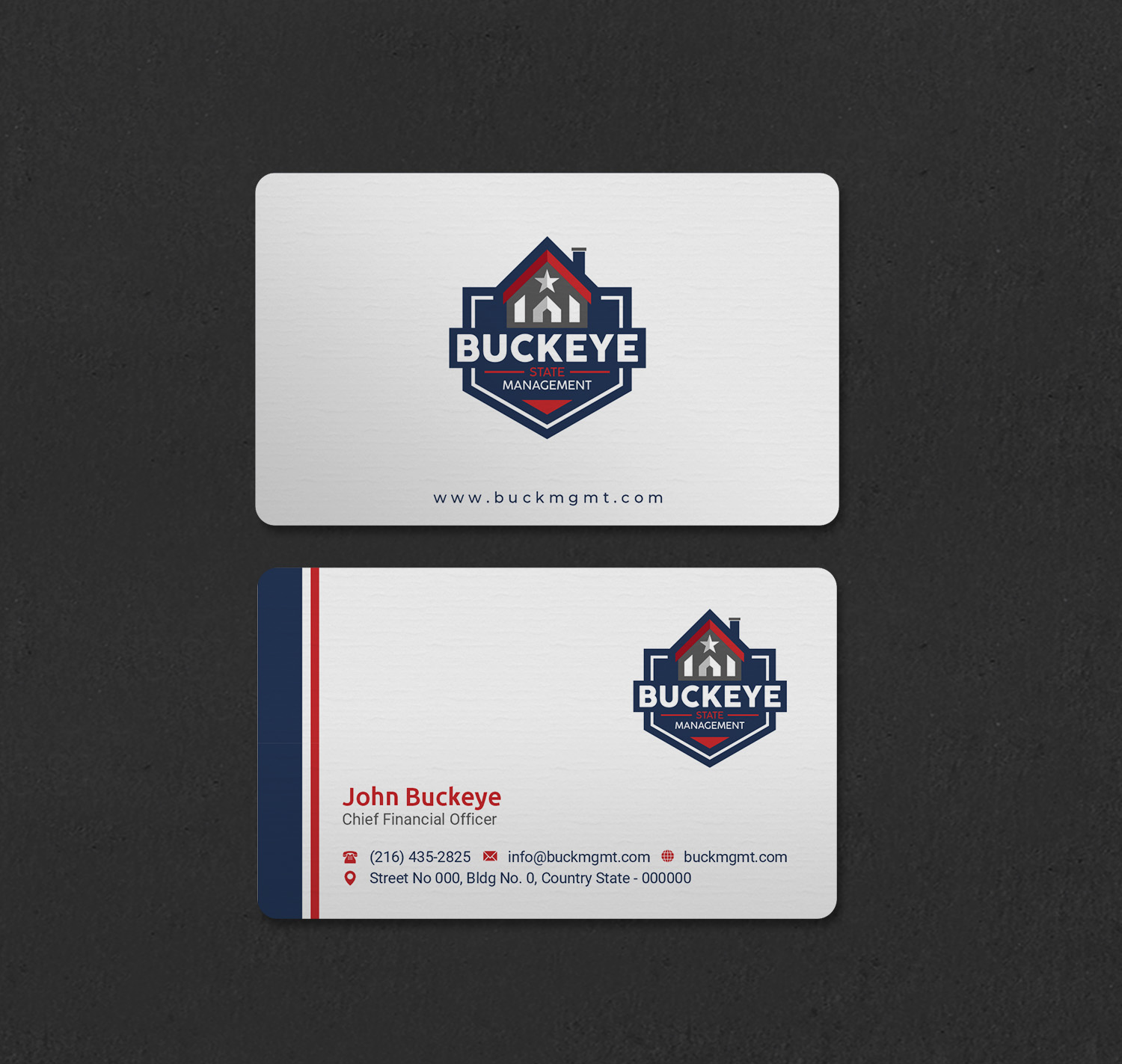Business Card Design by INDIAN_Ashok for Buckeye State Management | Design #37206064