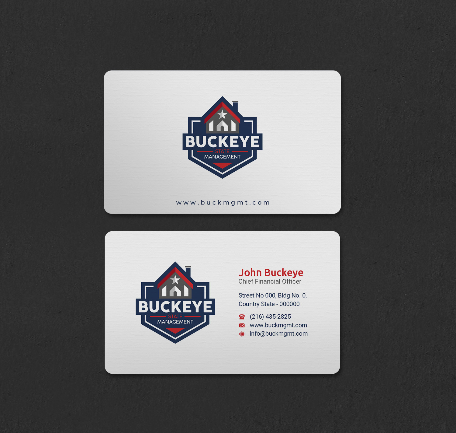 Business Card Design by INDIAN_Ashok for Buckeye State Management | Design #37206066