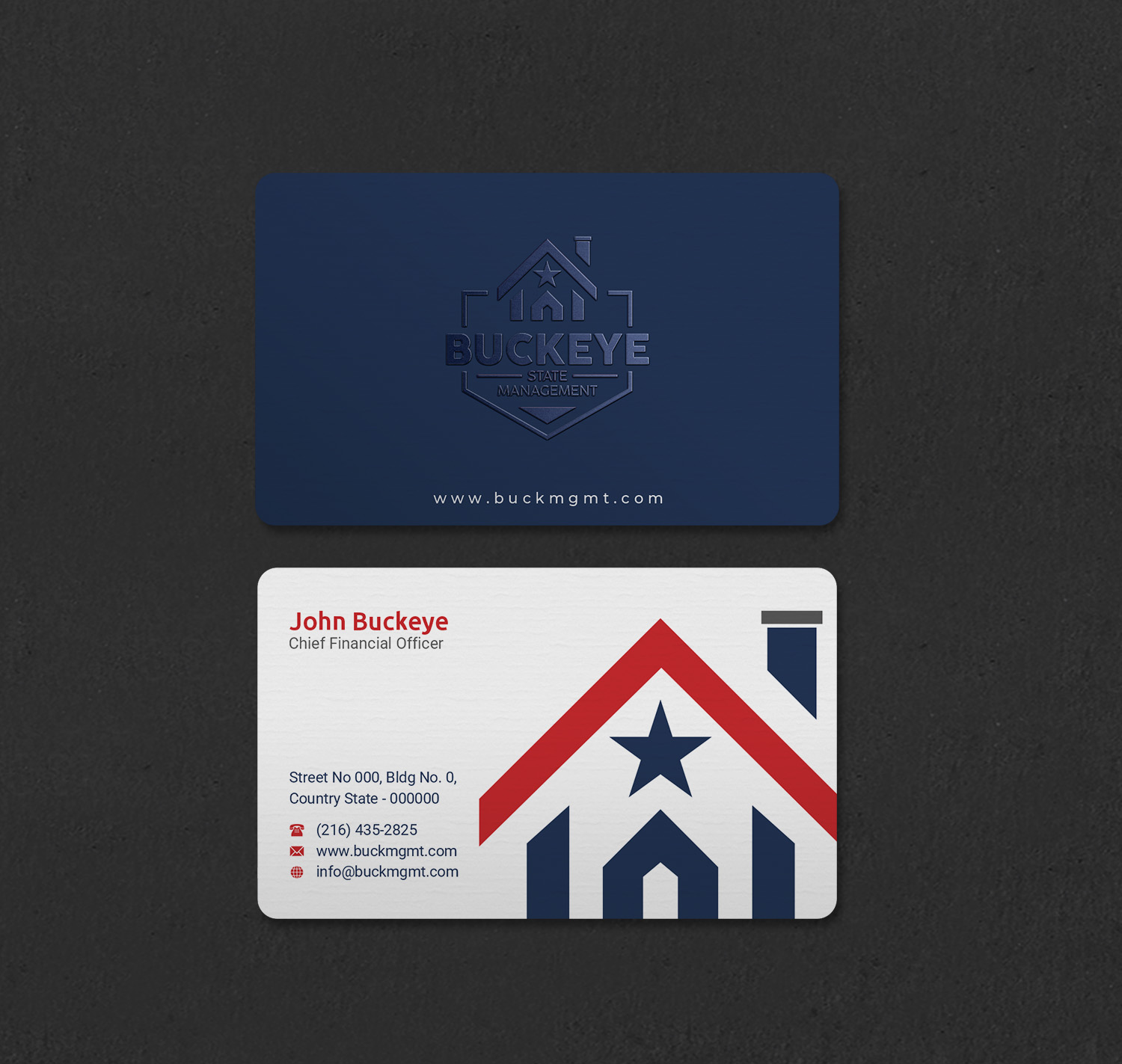 Business Card Design by INDIAN_Ashok for Buckeye State Management | Design #37206068