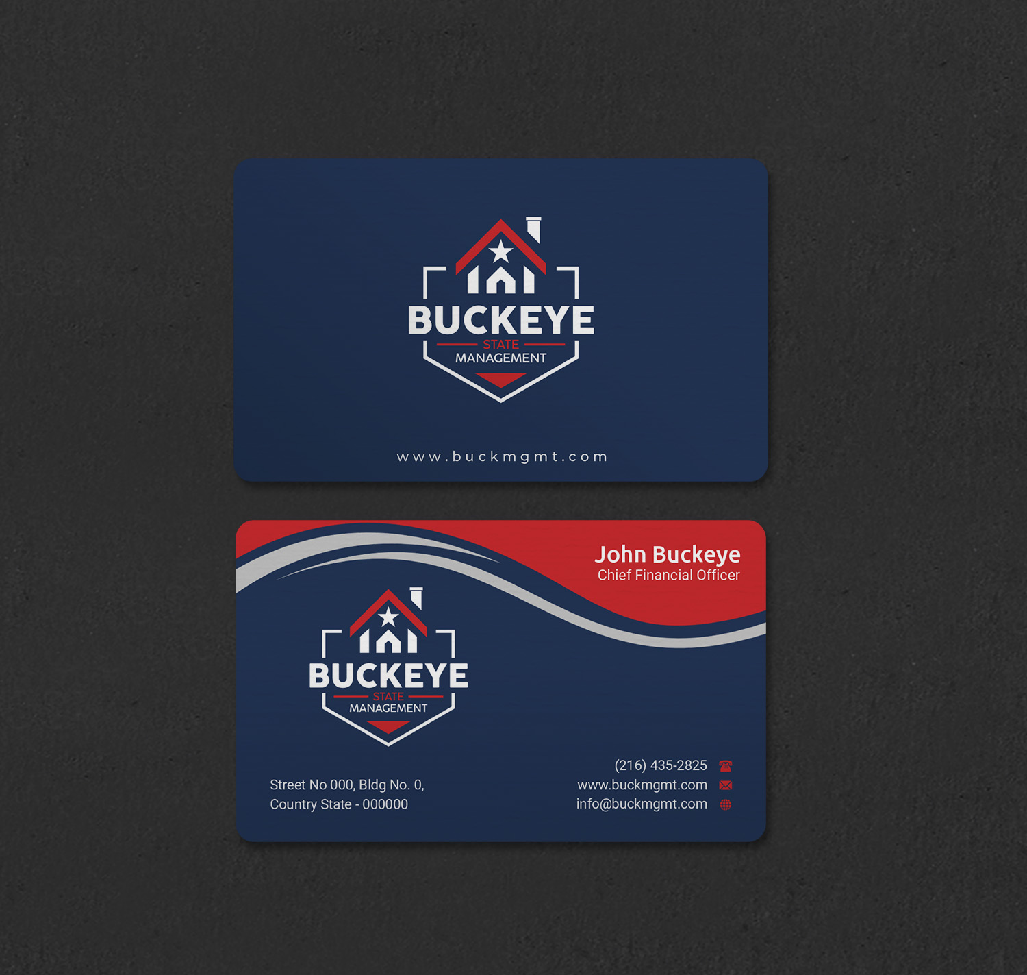 Business Card Design by INDIAN_Ashok for Buckeye State Management | Design #37206069