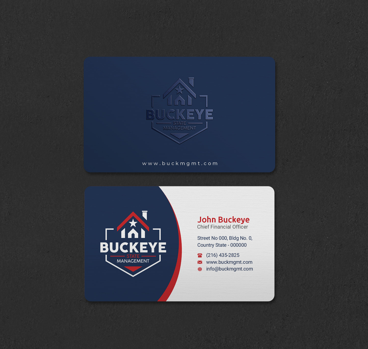 Design de Carte de Visite par INDIAN_Ashok pour Buckeye State Management | Design #37206070