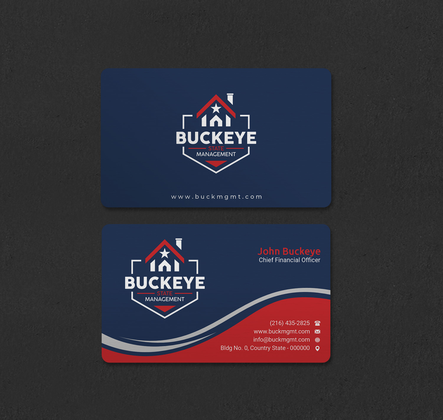 Business Card Design by INDIAN_Ashok for Buckeye State Management | Design #37206071