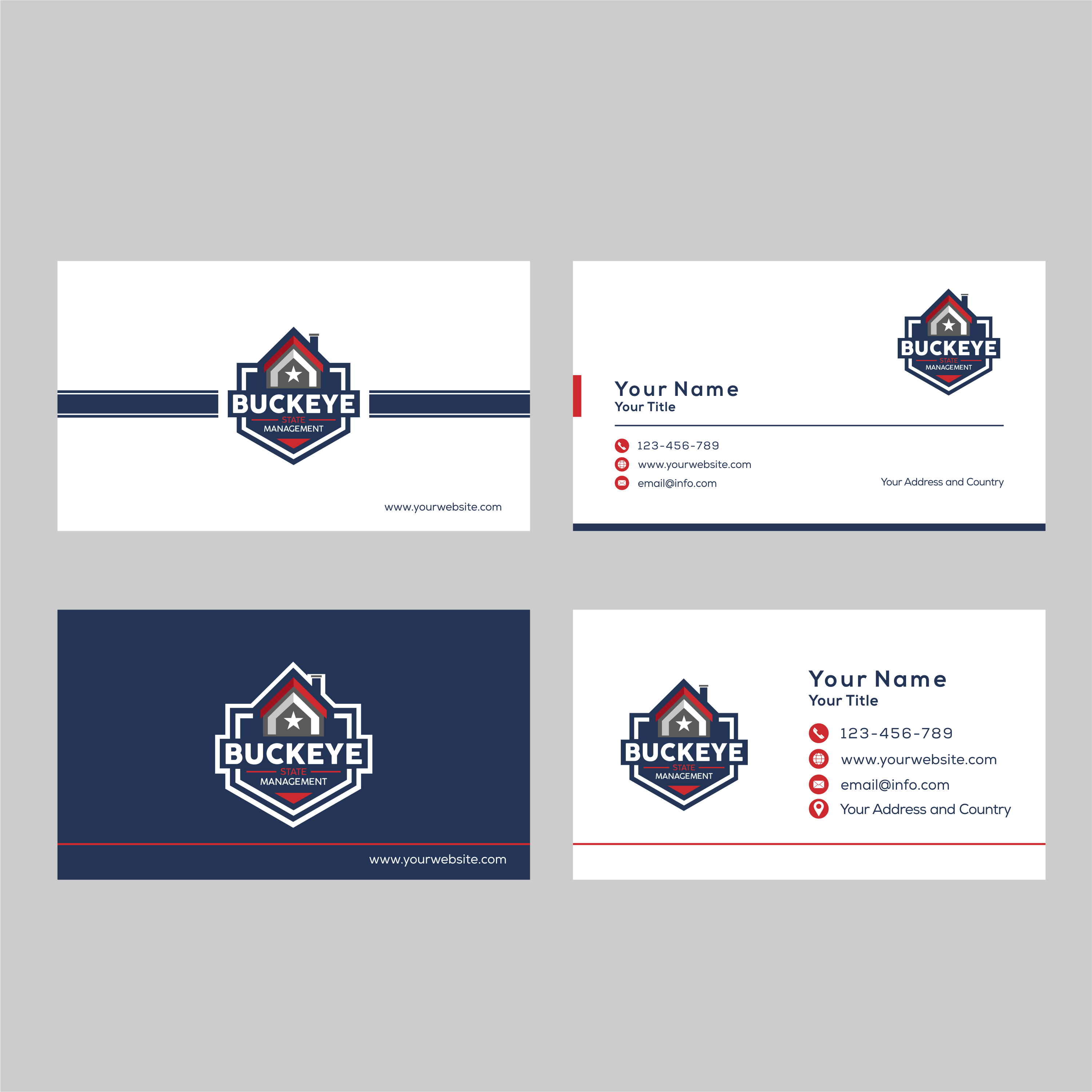Business Card Design by Seblak_Studio for Buckeye State Management | Design #37180437