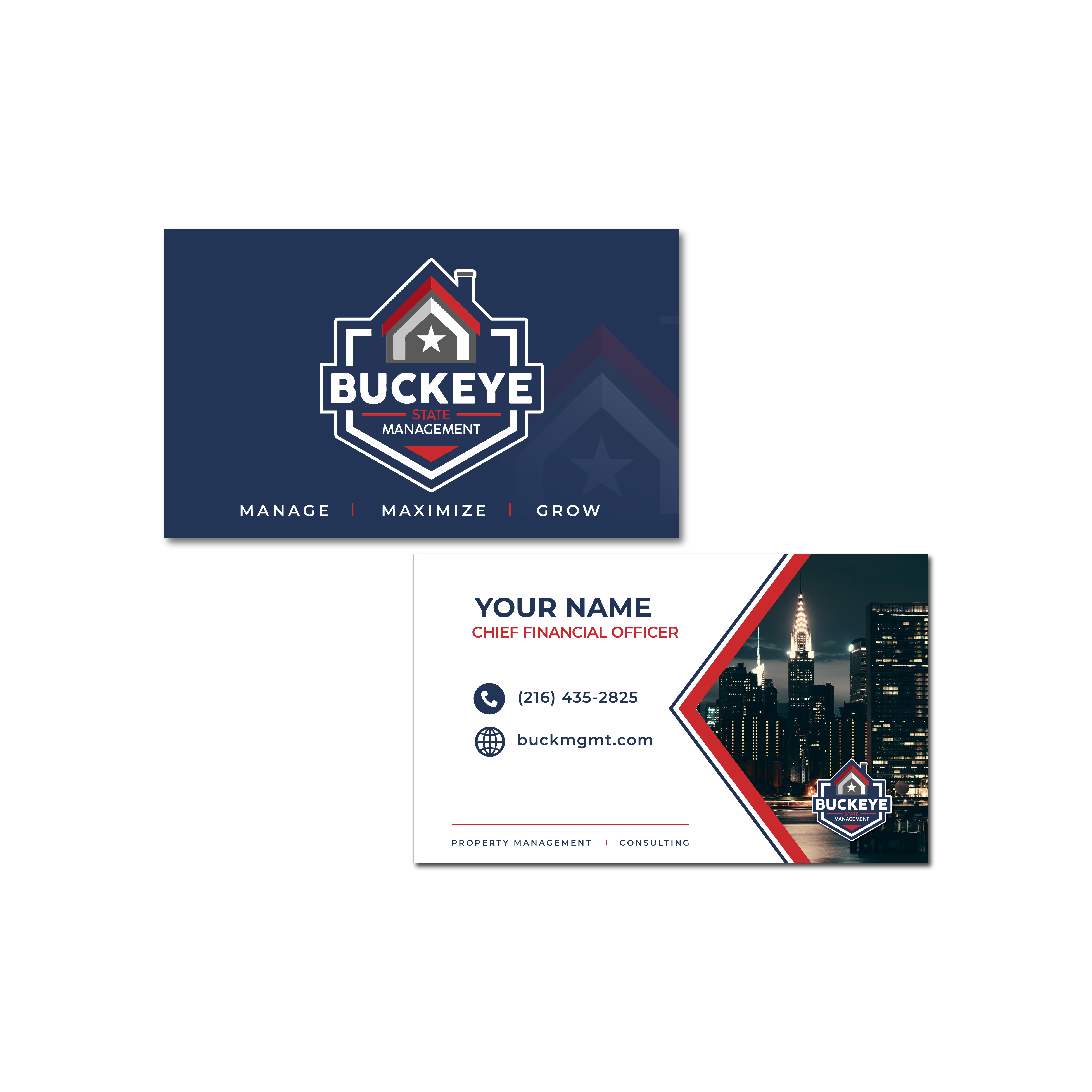 Business Card Design by Delusion Studio for Buckeye State Management | Design #37179405