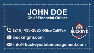 Design de Carte de Visite par QWERTY graphics pour Buckeye State Management | Design : #37206808