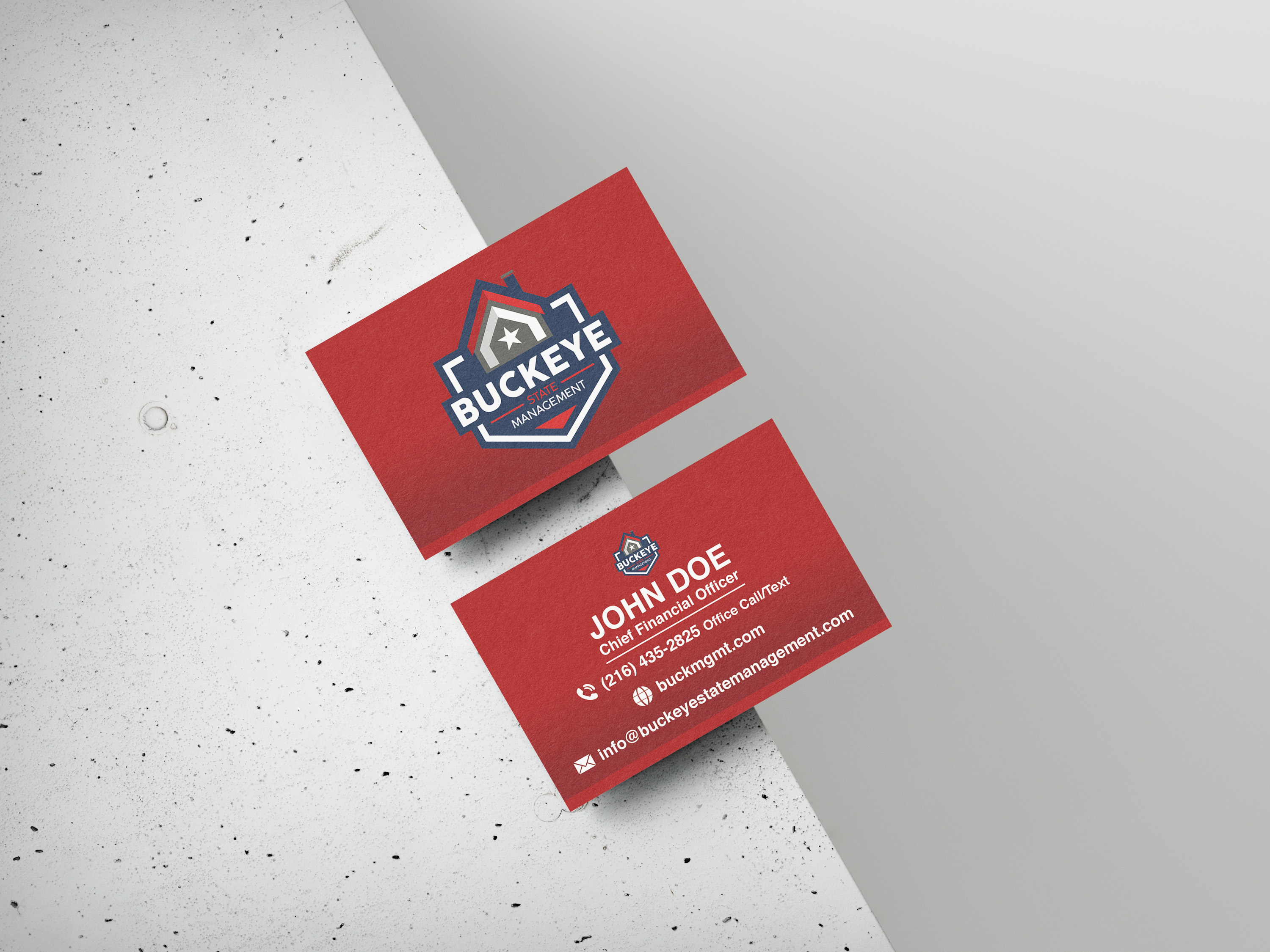 Business Card Design by QWERTY graphics for Buckeye State Management | Design #37206816
