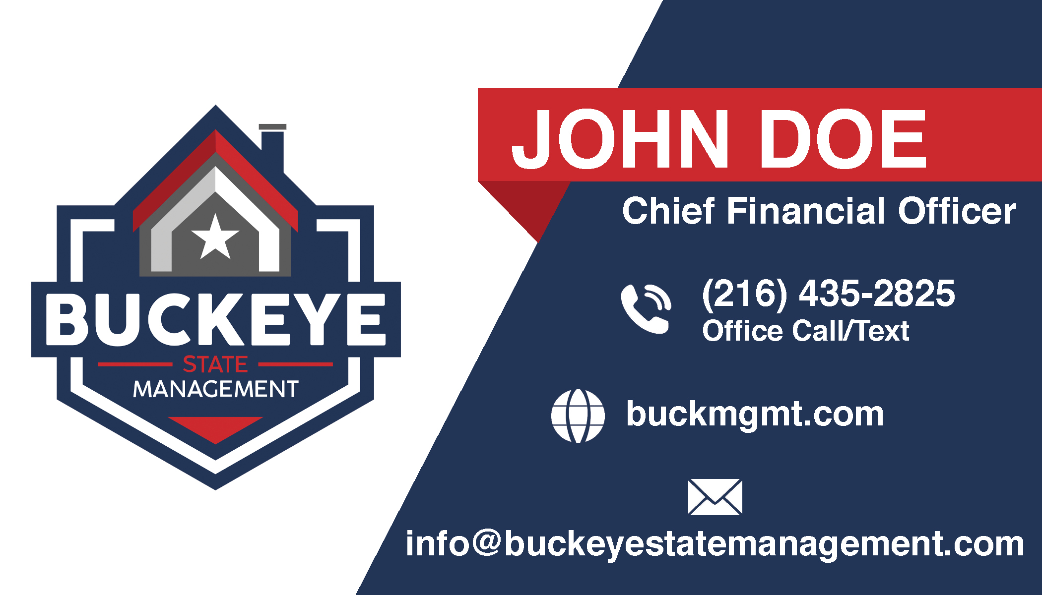 Business Card Design by QWERTY graphics for Buckeye State Management | Design #37206819