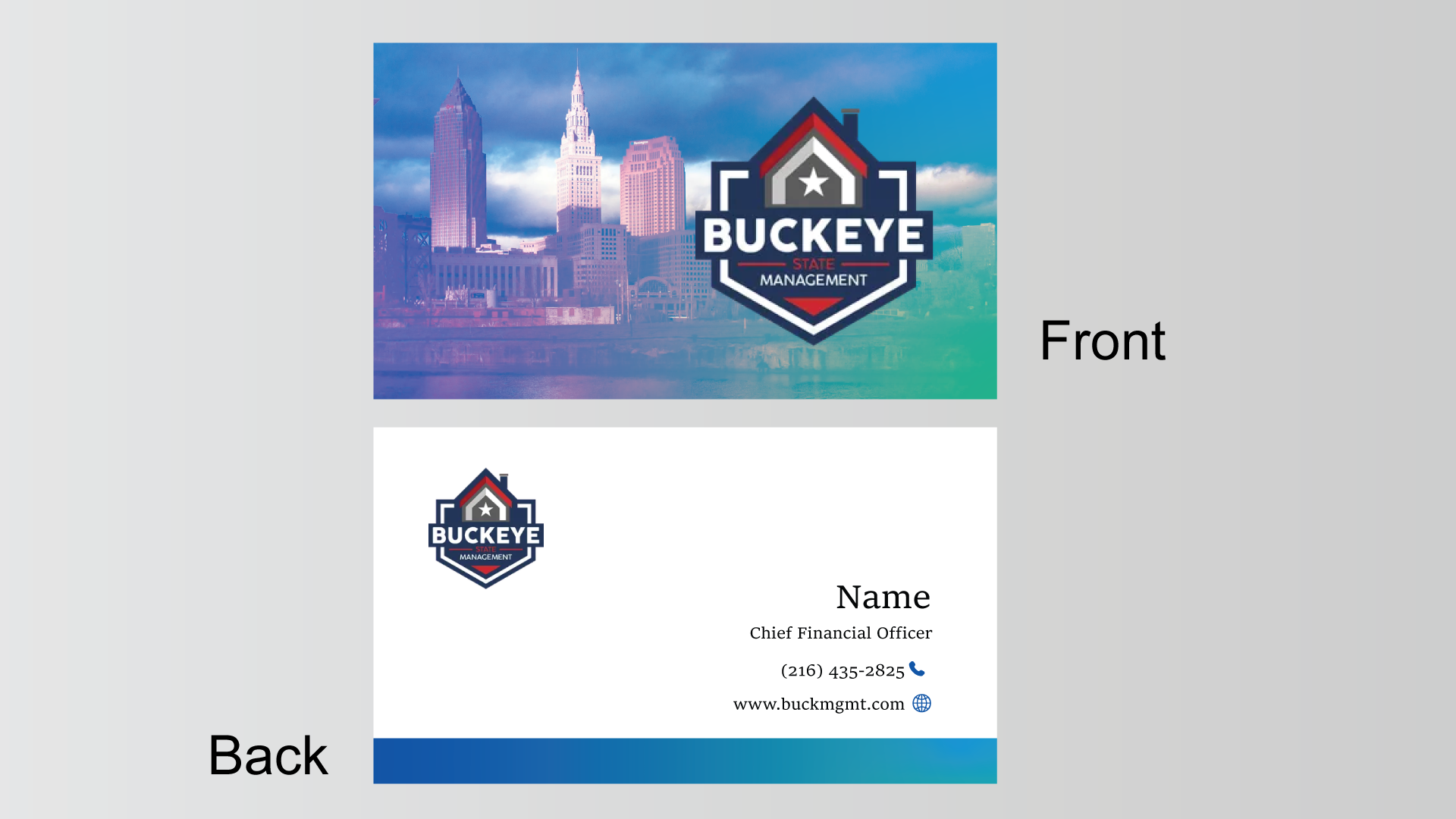 Design de Carte de Visite par Parul pour Buckeye State Management | Design #37196070