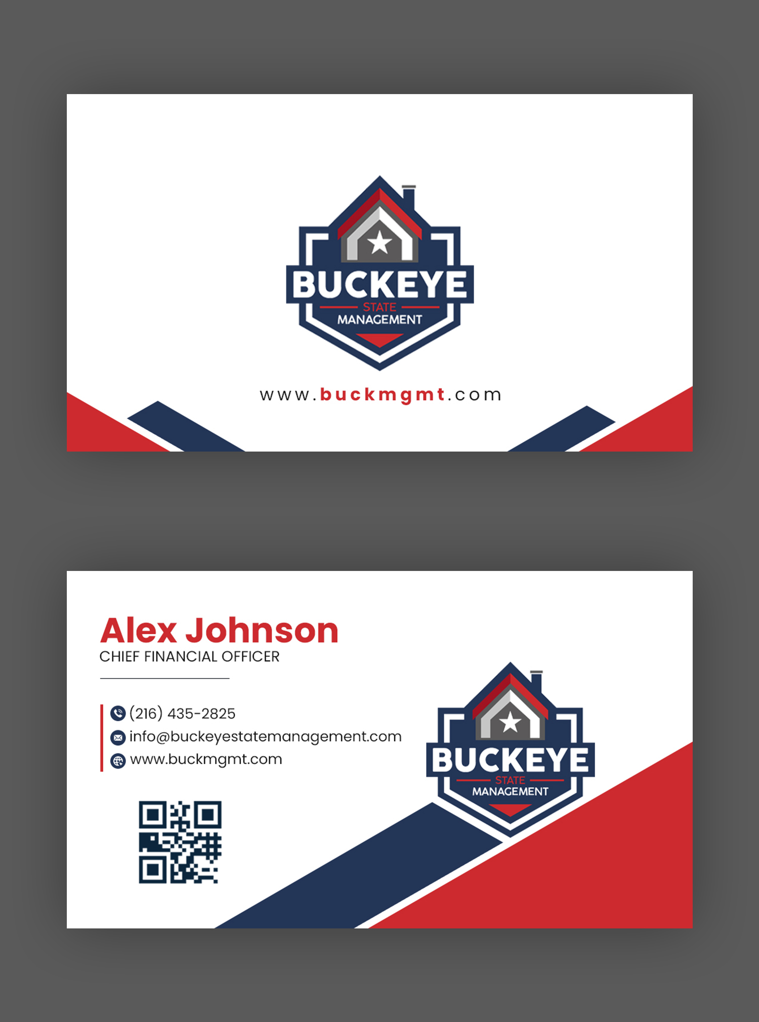 Business Card Design by debdesign for Buckeye State Management | Design #37181599