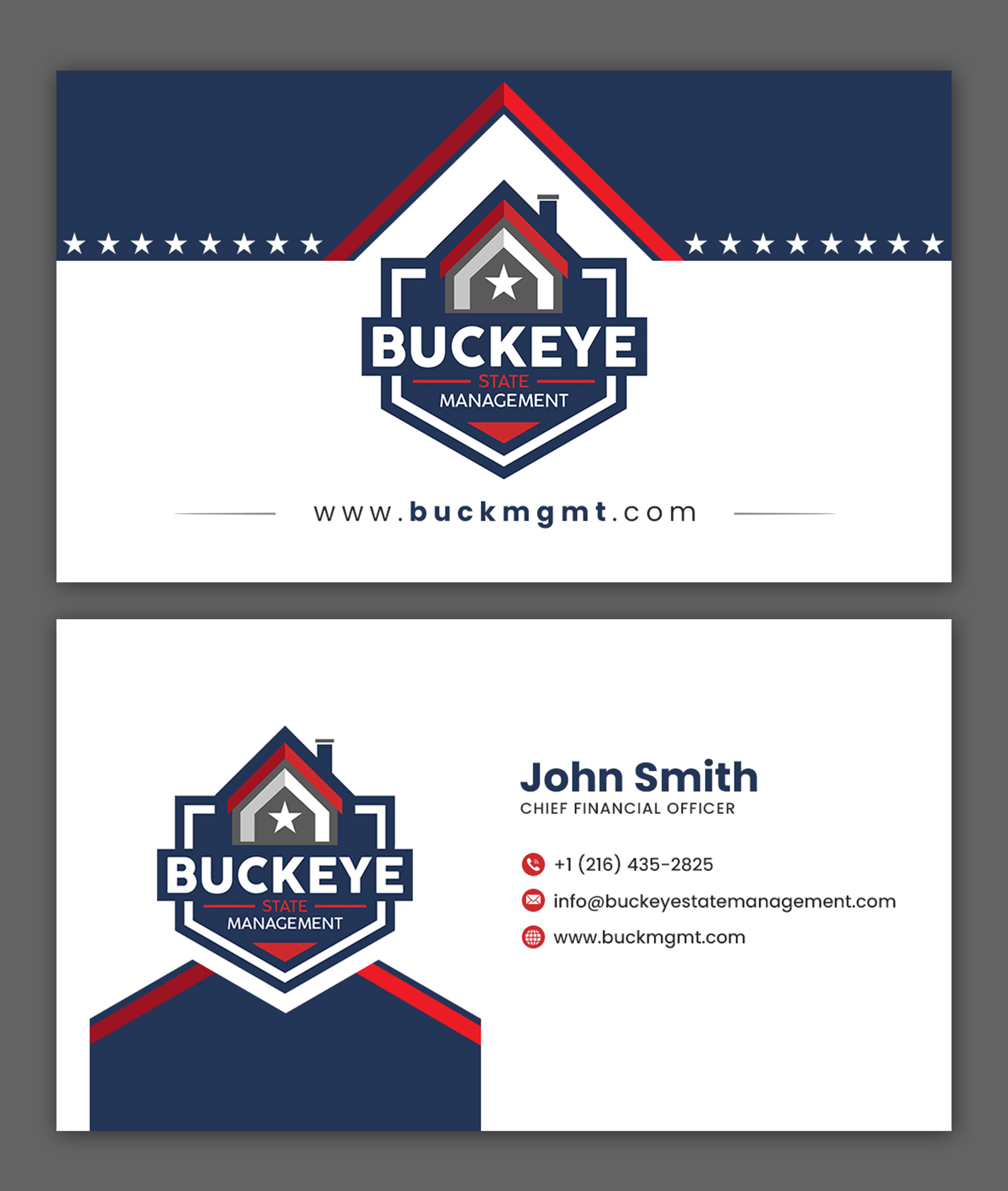 Business Card Design by debdesign for Buckeye State Management | Design #37182281