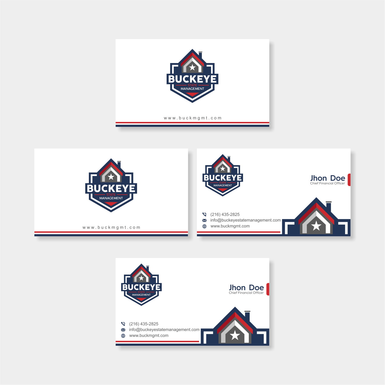 Design de Carte de Visite par vintana pour Buckeye State Management | Design #37185420