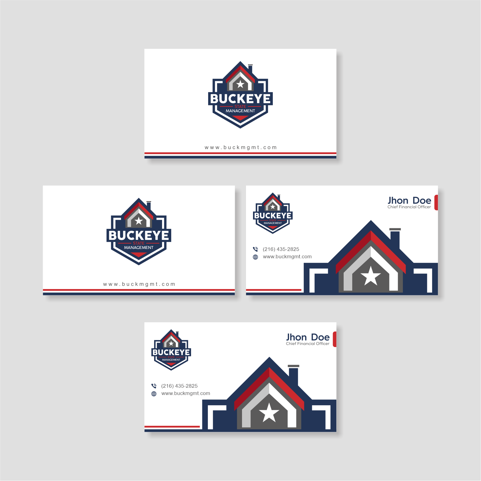 Design de Carte de Visite par vintana pour Buckeye State Management | Design #37185436