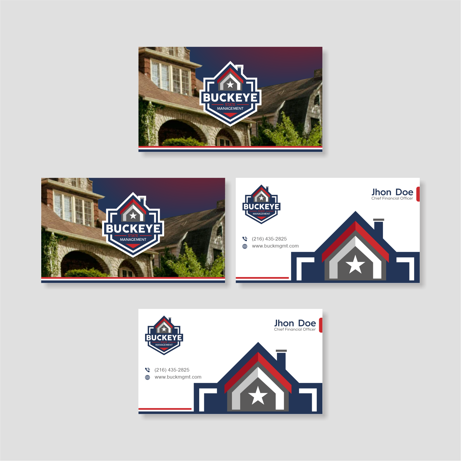 Design de Carte de Visite par vintana pour Buckeye State Management | Design #37185520