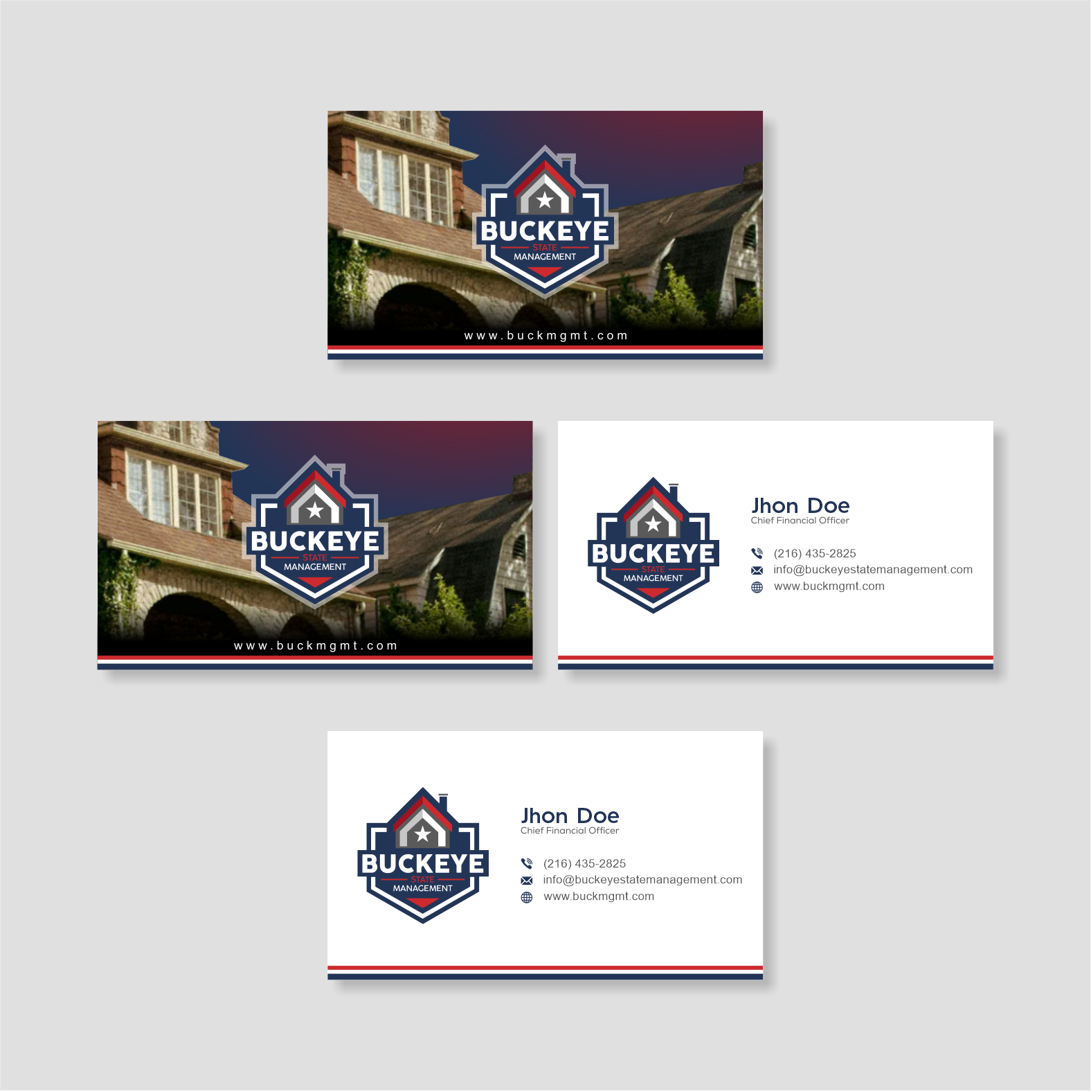 Design de Carte de Visite par vintana pour Buckeye State Management | Design #37185679