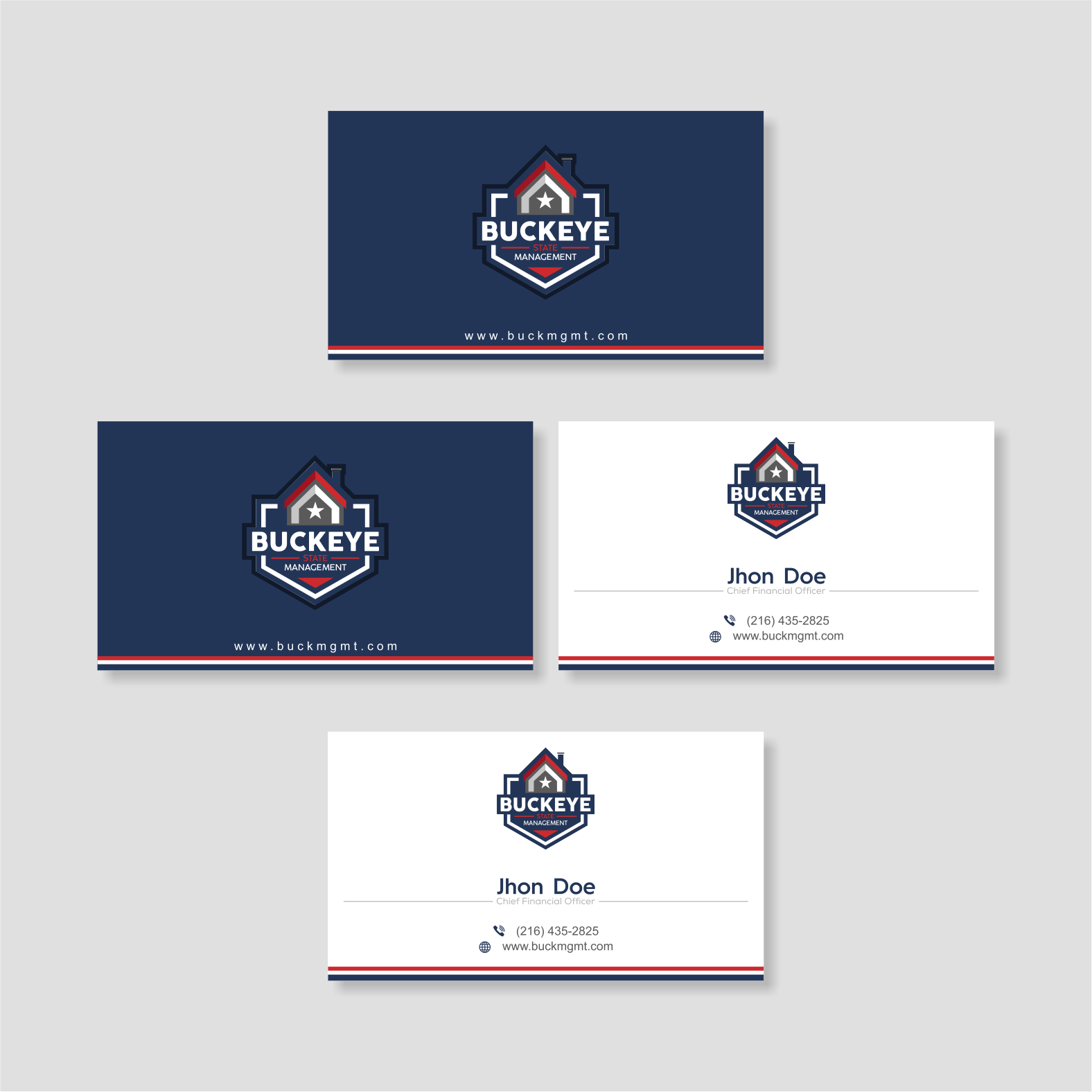 Design de Carte de Visite par vintana pour Buckeye State Management | Design #37185745