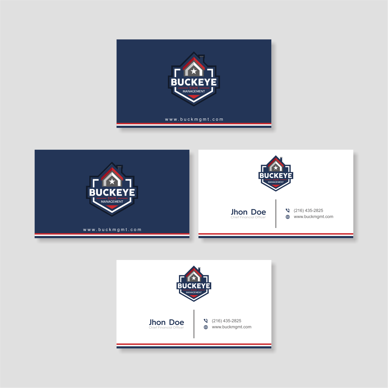 Design de Carte de Visite par vintana pour Buckeye State Management | Design #37185768
