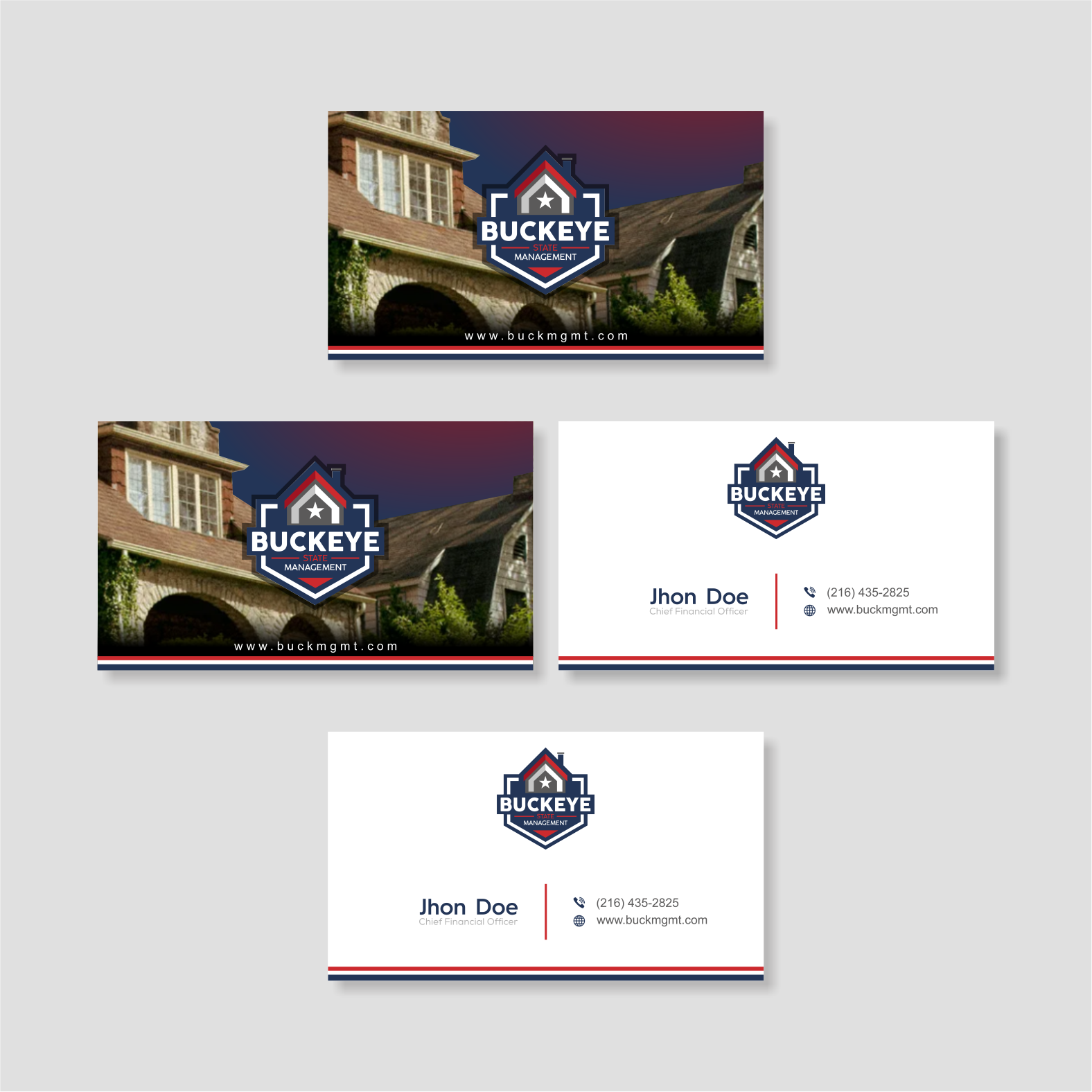Design de Carte de Visite par vintana pour Buckeye State Management | Design #37185825