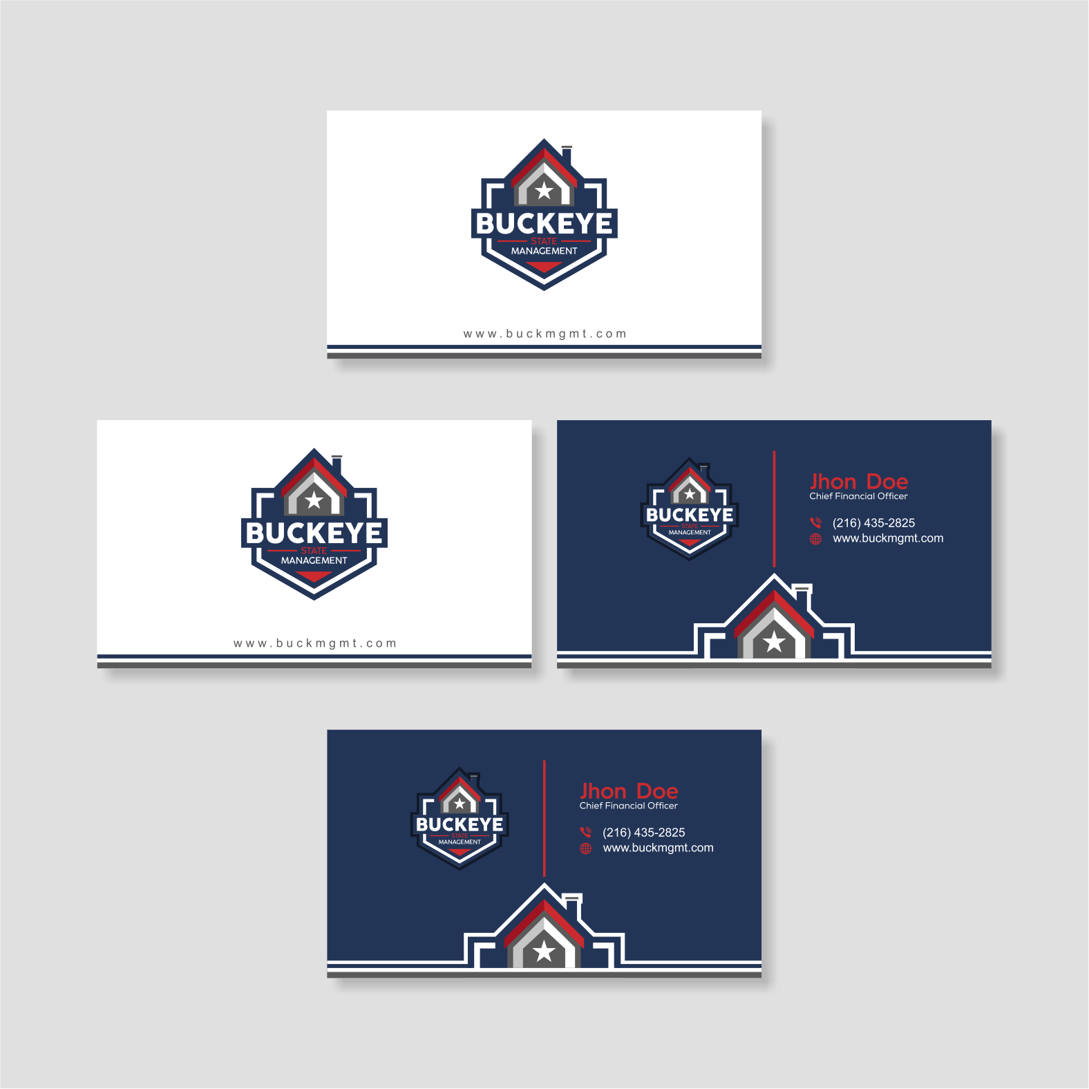 Design de Carte de Visite par vintana pour Buckeye State Management | Design #37191352