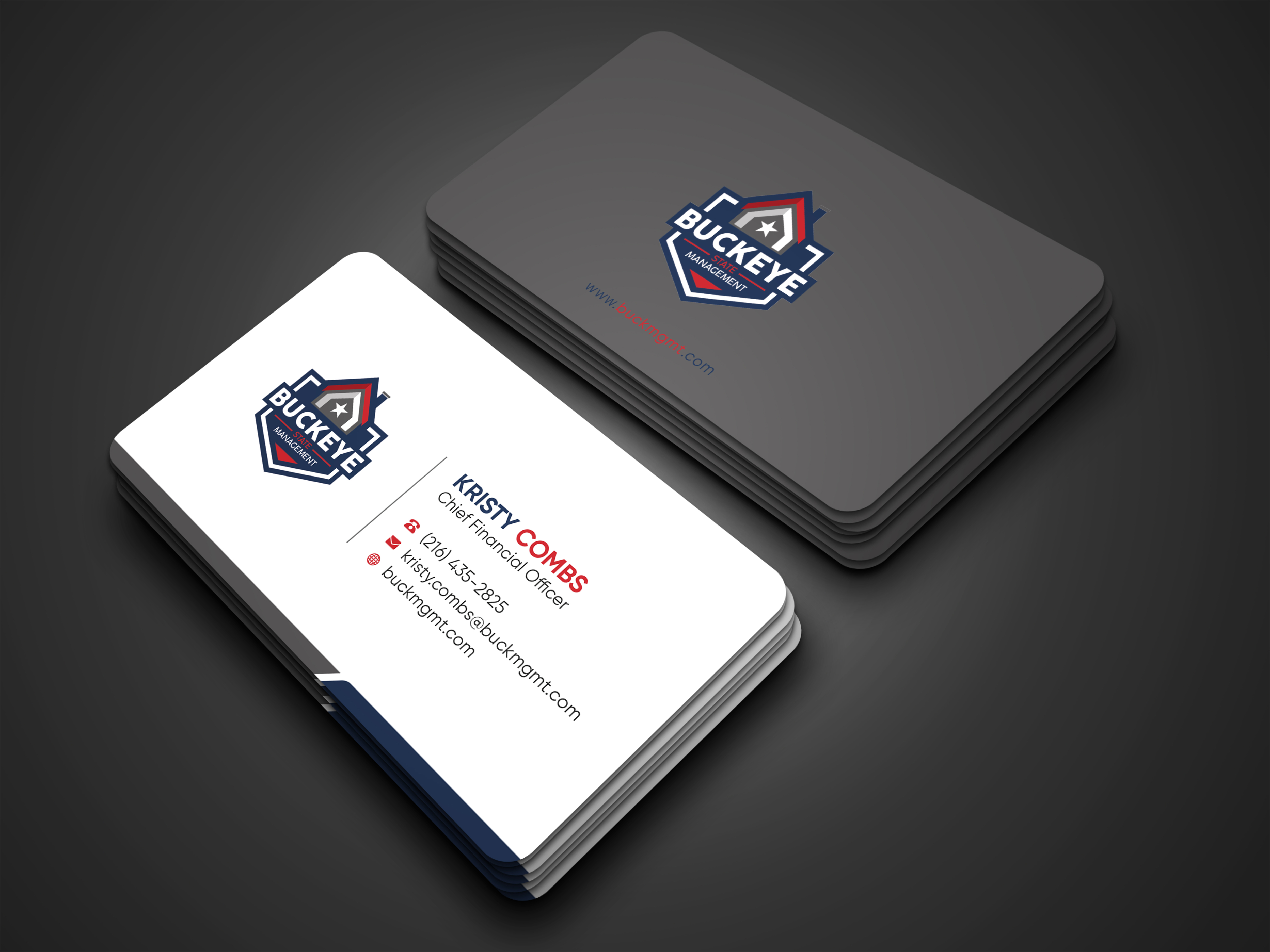 Business Card Design by Bold Pixels for Buckeye State Management | Design #37184514