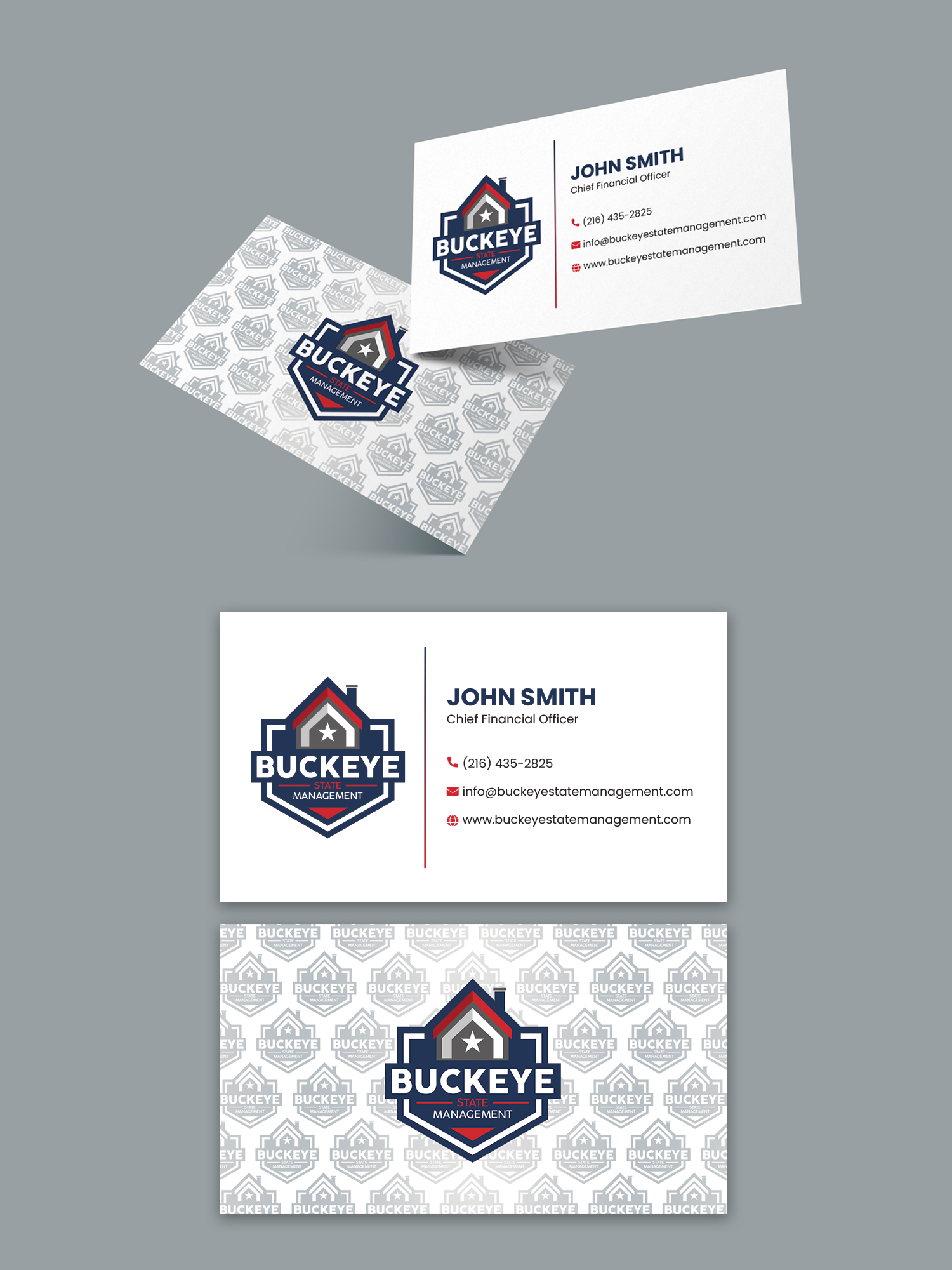 Business Card Design by BLUE WINGS for Buckeye State Management | Design #37184898