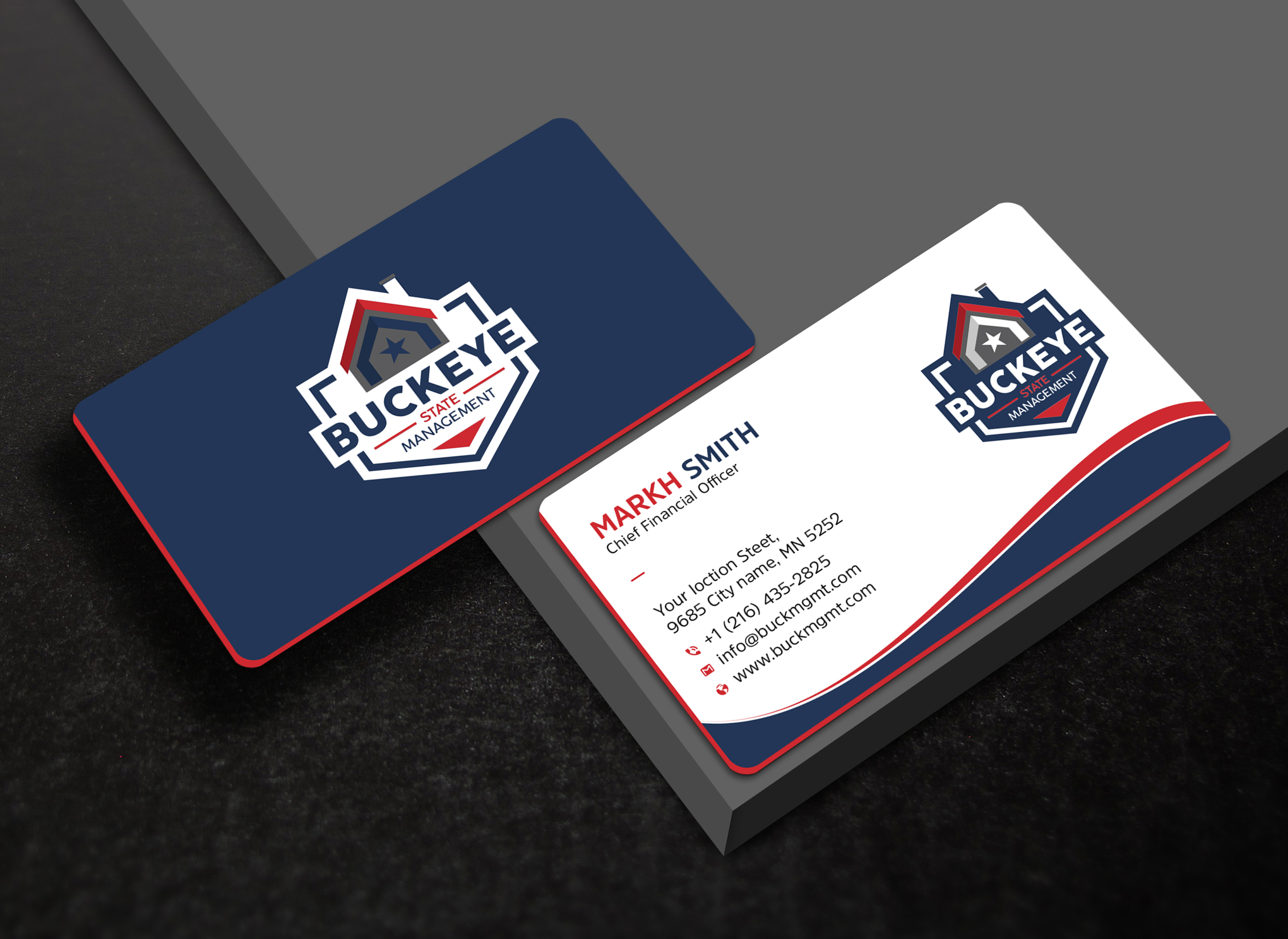 Design de Carte de Visite par Ekramul Hossen 2 pour Buckeye State Management | Design #37180848