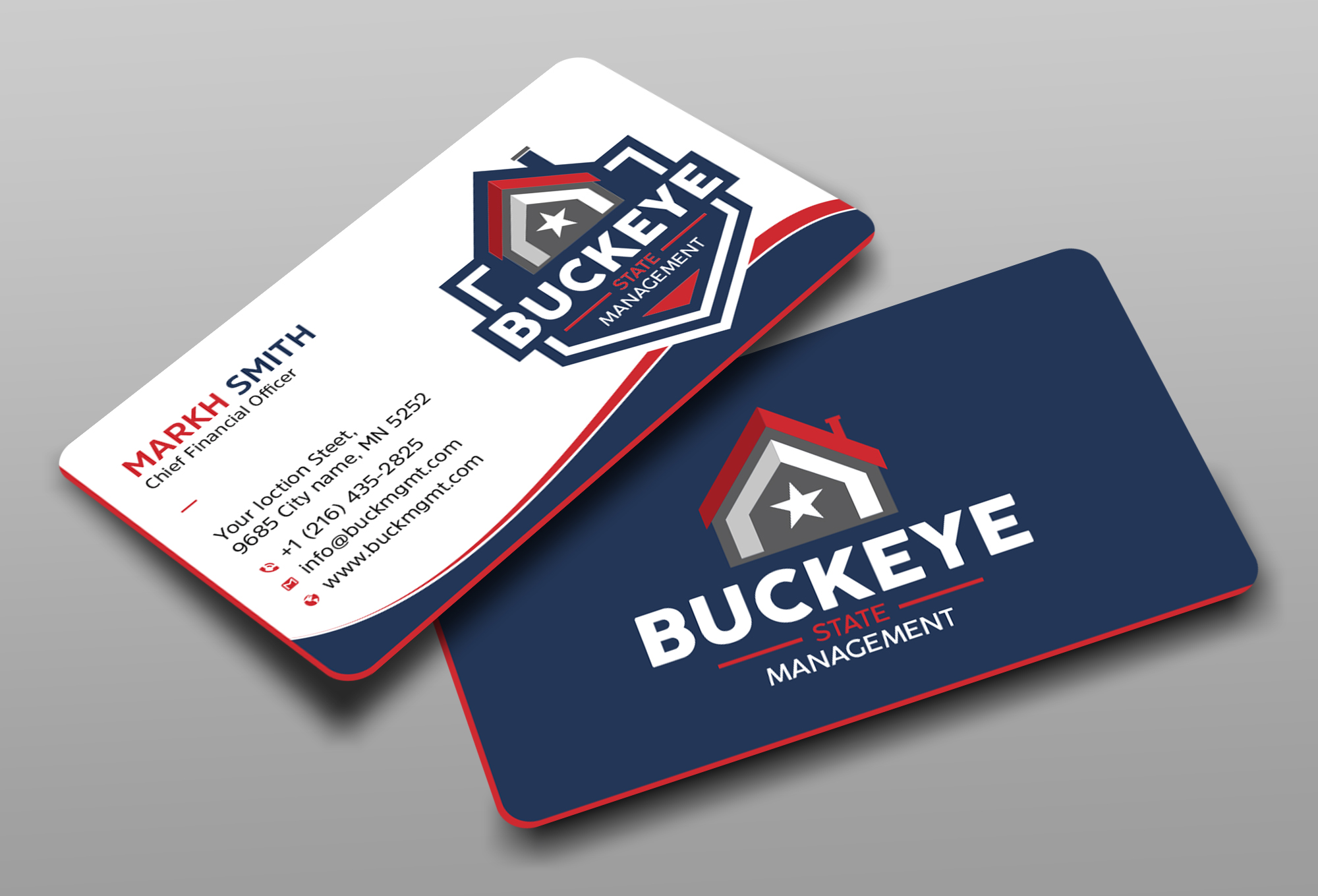 Business Card Design by Ekramul Hossen 2 for Buckeye State Management | Design #37201154