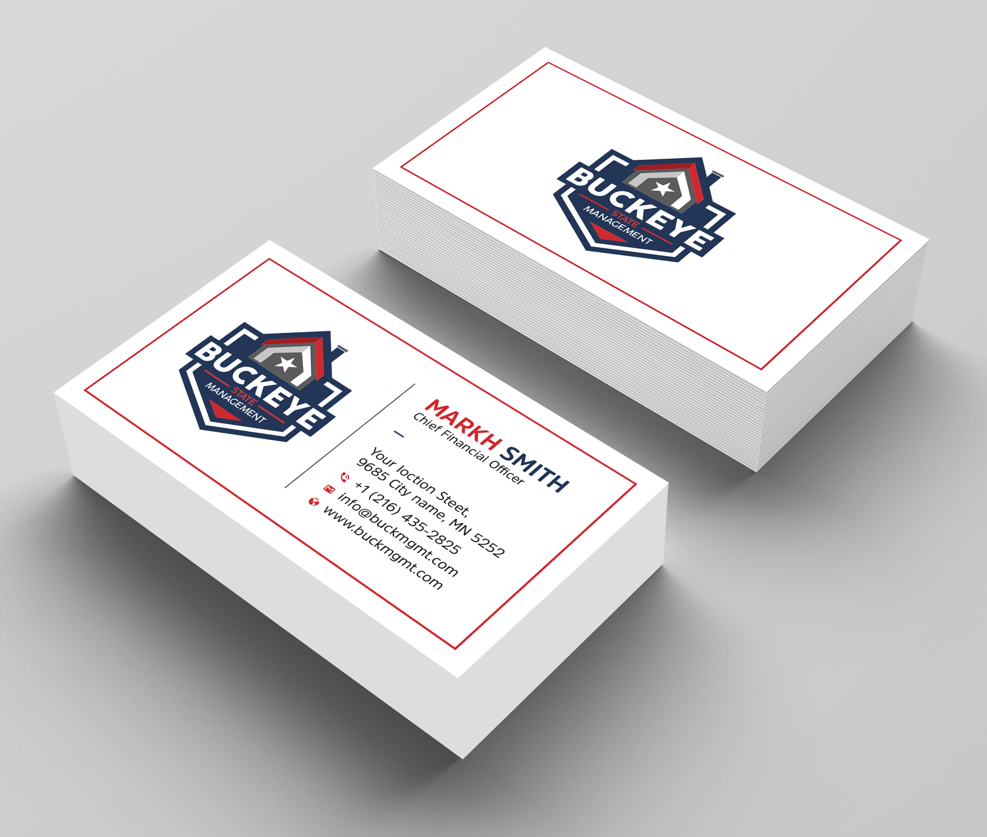 Design de Carte de Visite par Ekramul Hossen 2 pour Buckeye State Management | Design #37201155