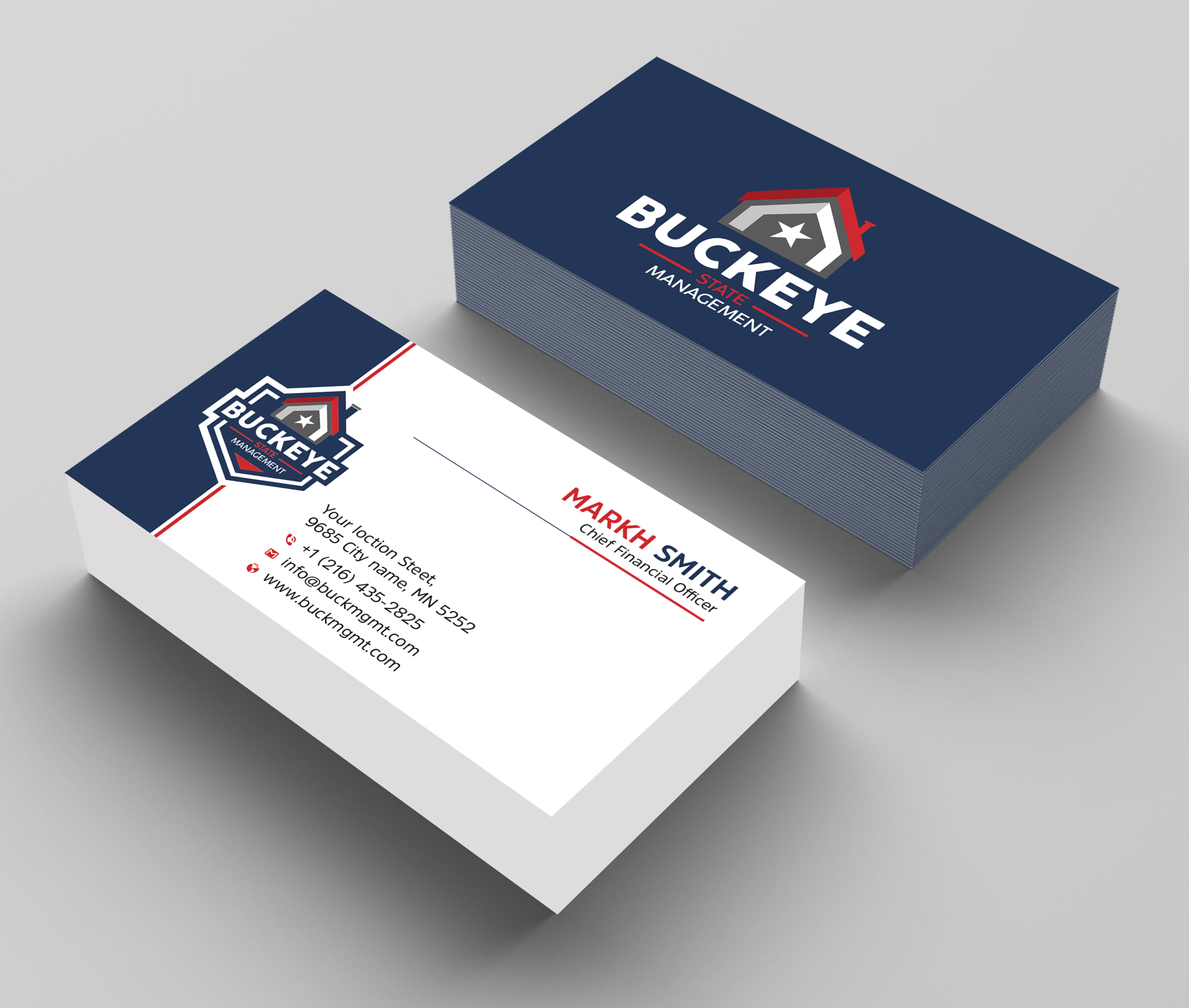 Design de Carte de Visite par Ekramul Hossen 2 pour Buckeye State Management | Design #37201161