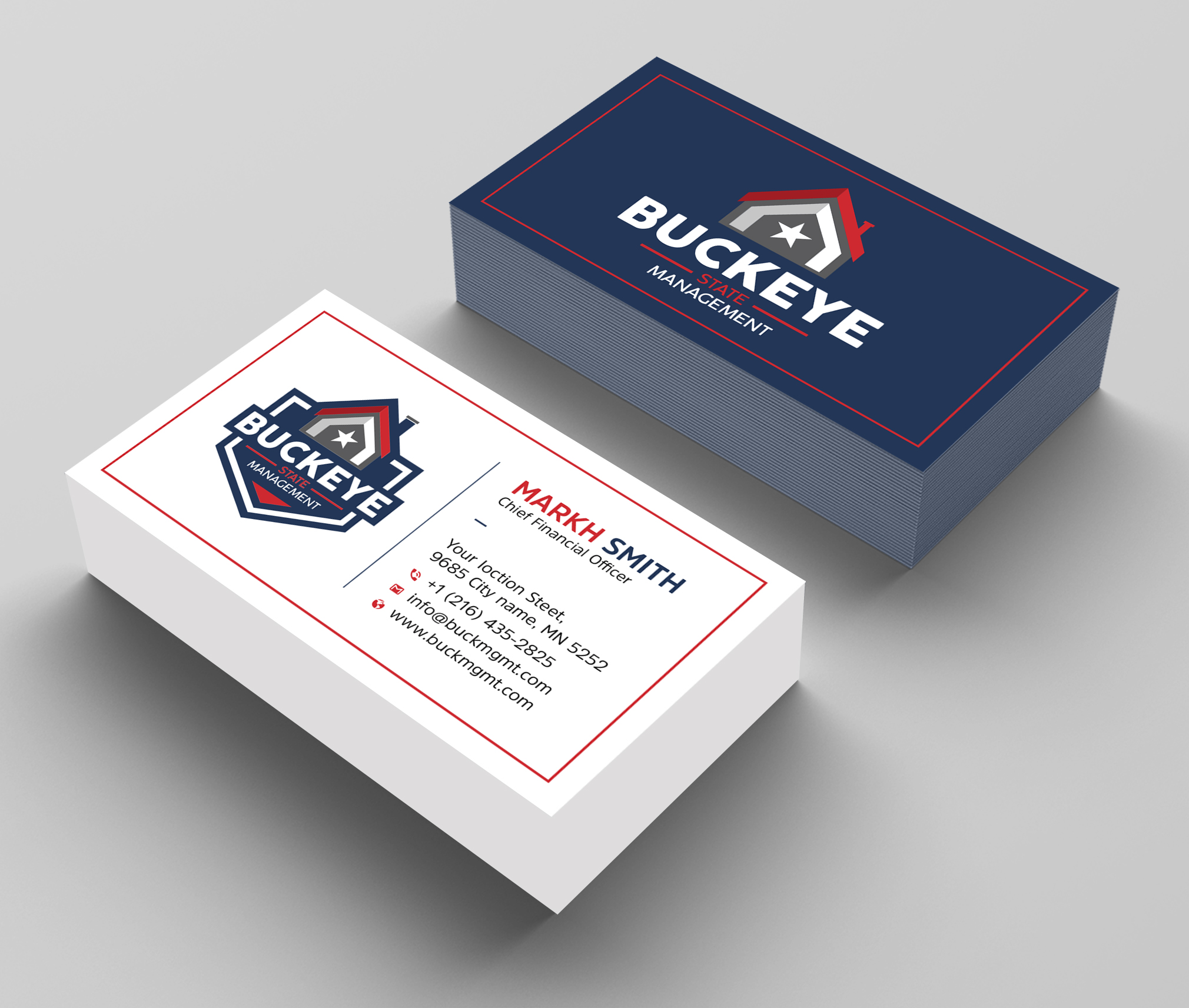 Design de Carte de Visite par Ekramul Hossen 2 pour Buckeye State Management | Design #37201163