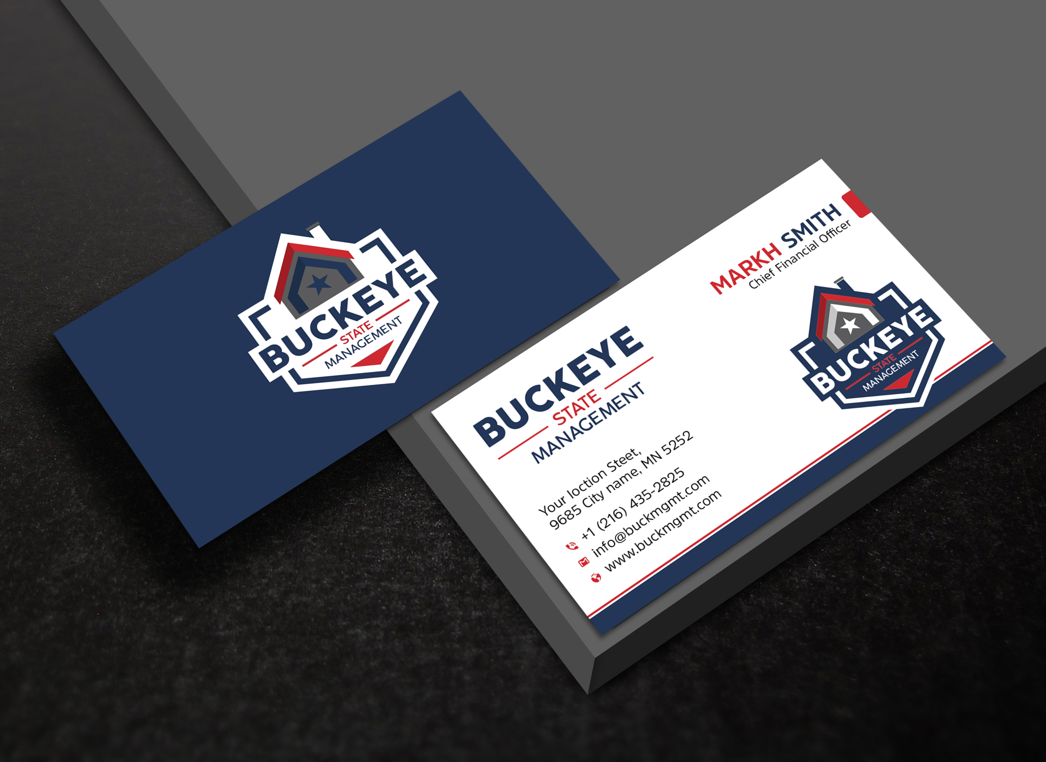 Design de Carte de Visite par Ekramul Hossen 2 pour Buckeye State Management | Design #37214571