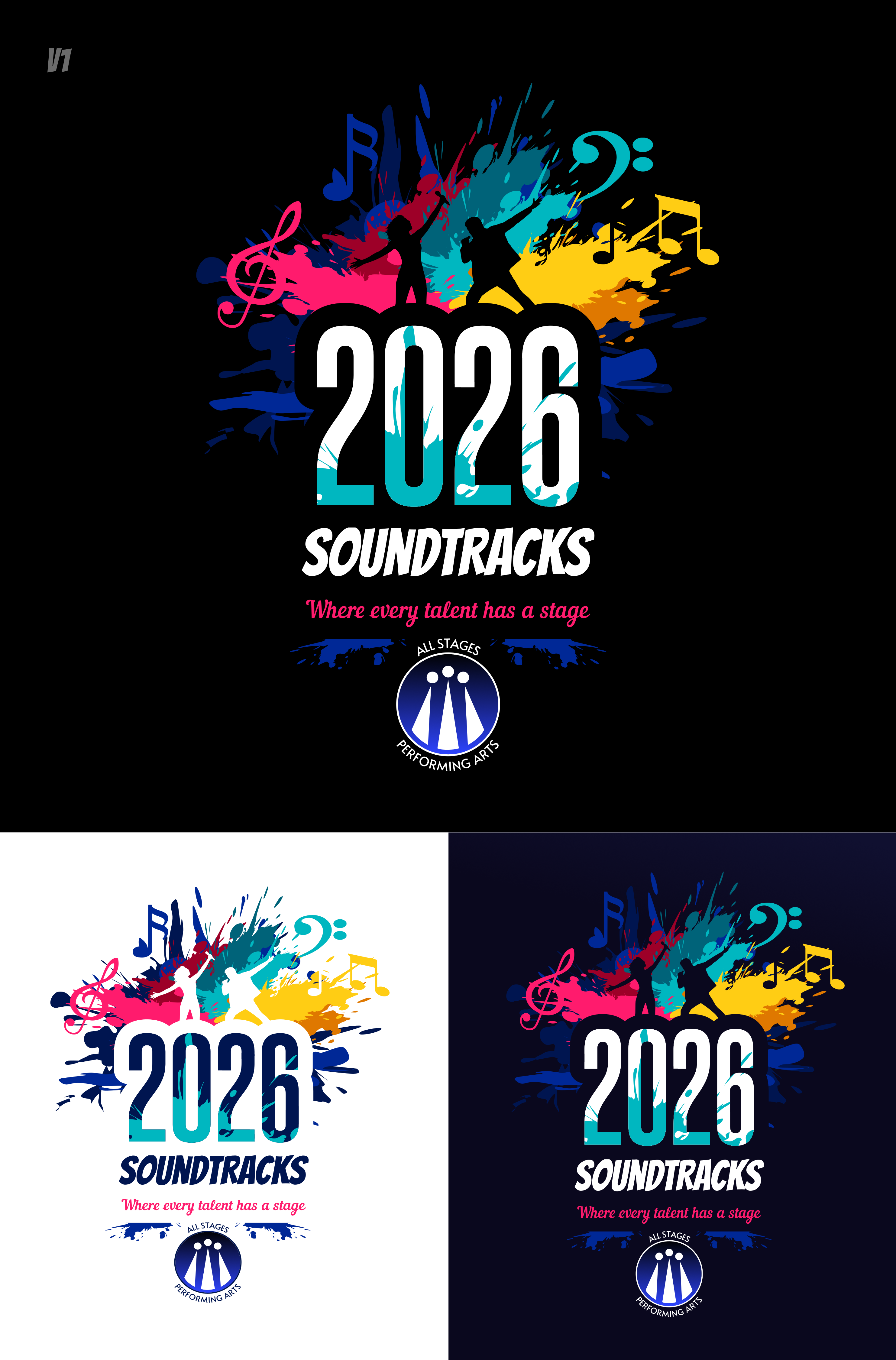 Logo Design by Sistemais for All Stages Performing Arts | Design #37209070