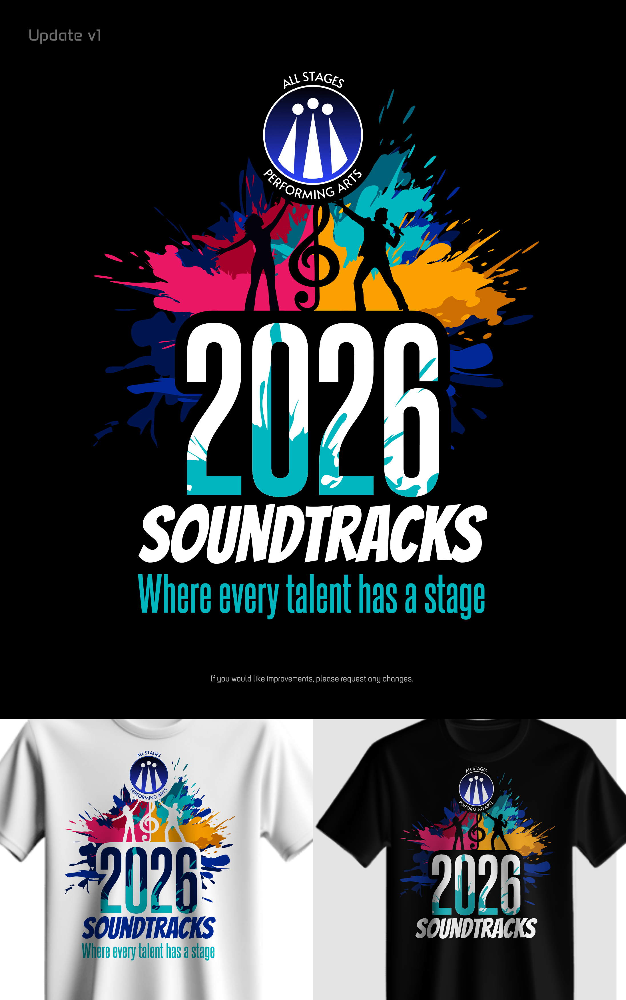 Logo Design by Sistemais for All Stages Performing Arts | Design #37220539