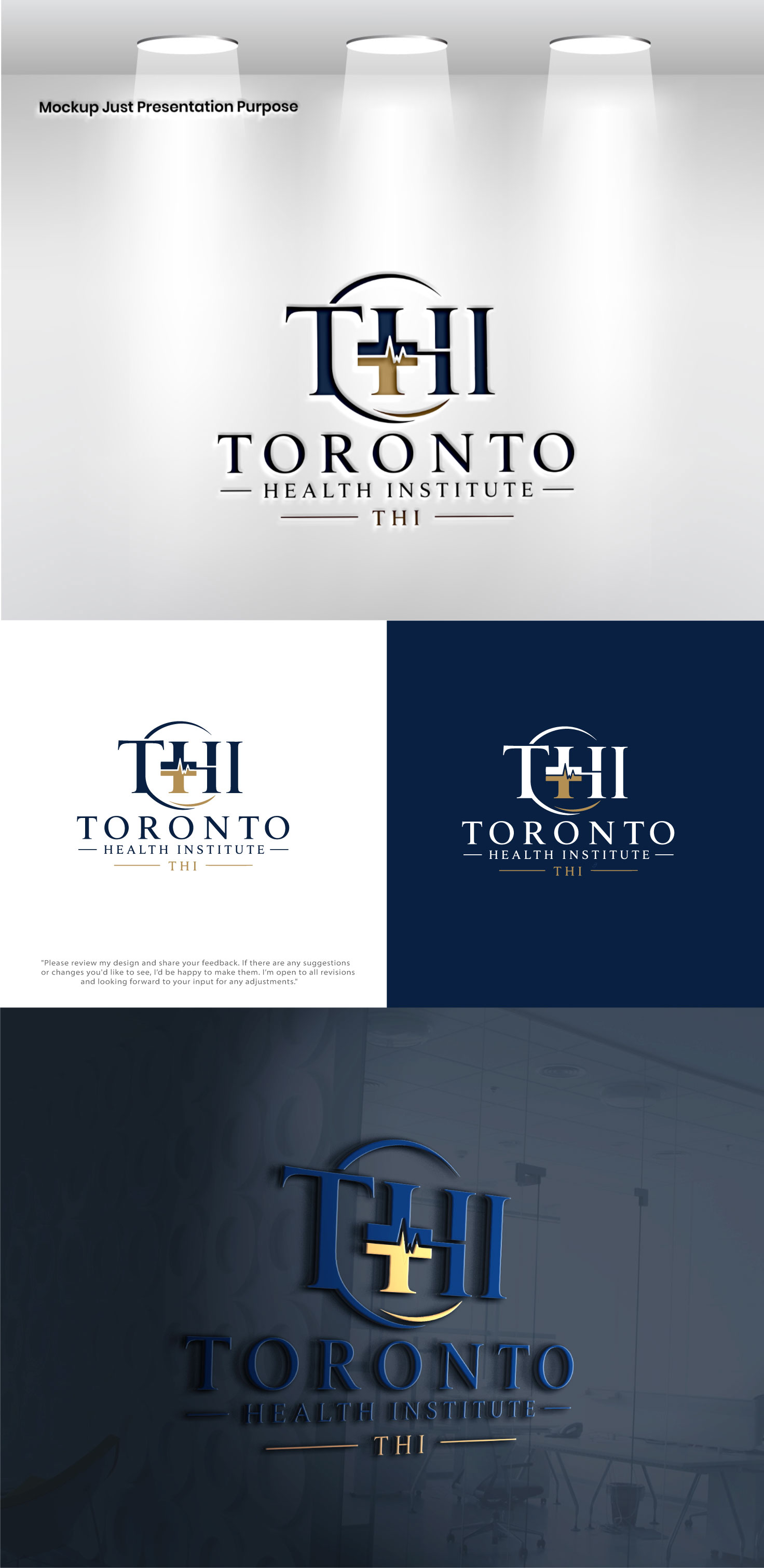 Logo Design by Pixel Foundry for Toronto Health Institute | Design #37188542