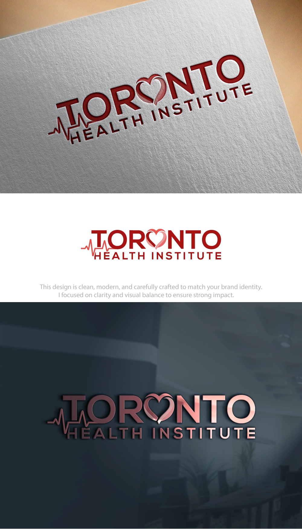 Logo Design by Hamza  Al-Muttalib for Toronto Health Institute | Design #37184824