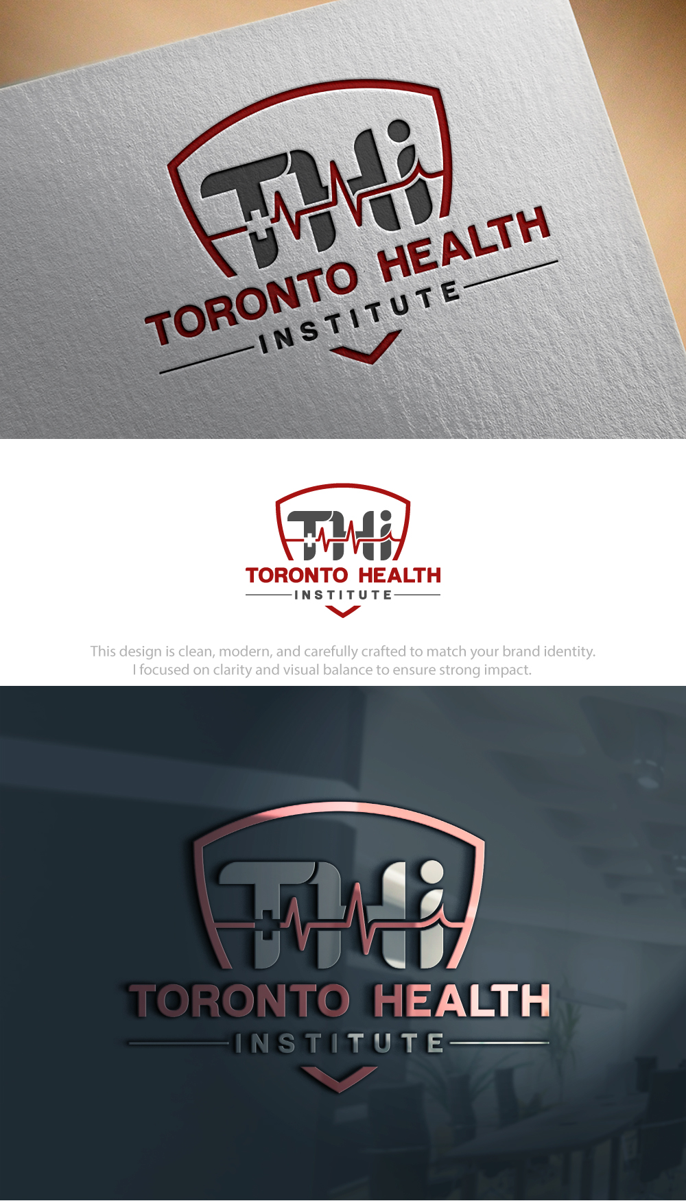 Logo Design by Hamza  Al-Muttalib for Toronto Health Institute | Design #37184825
