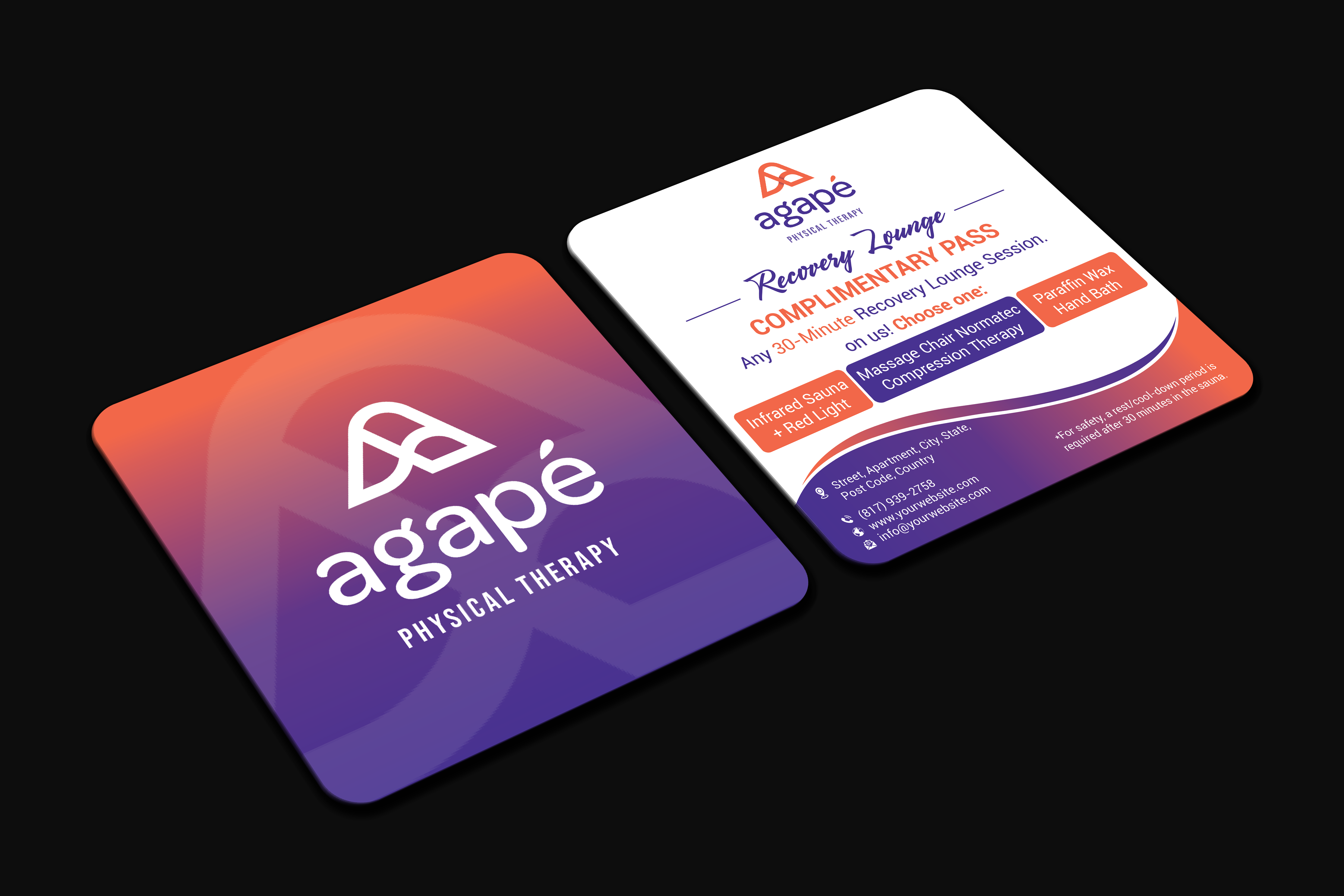 Design de Carte de Visite par DesignerShahadat pour Agapé Physical Therapy | Design #37185849