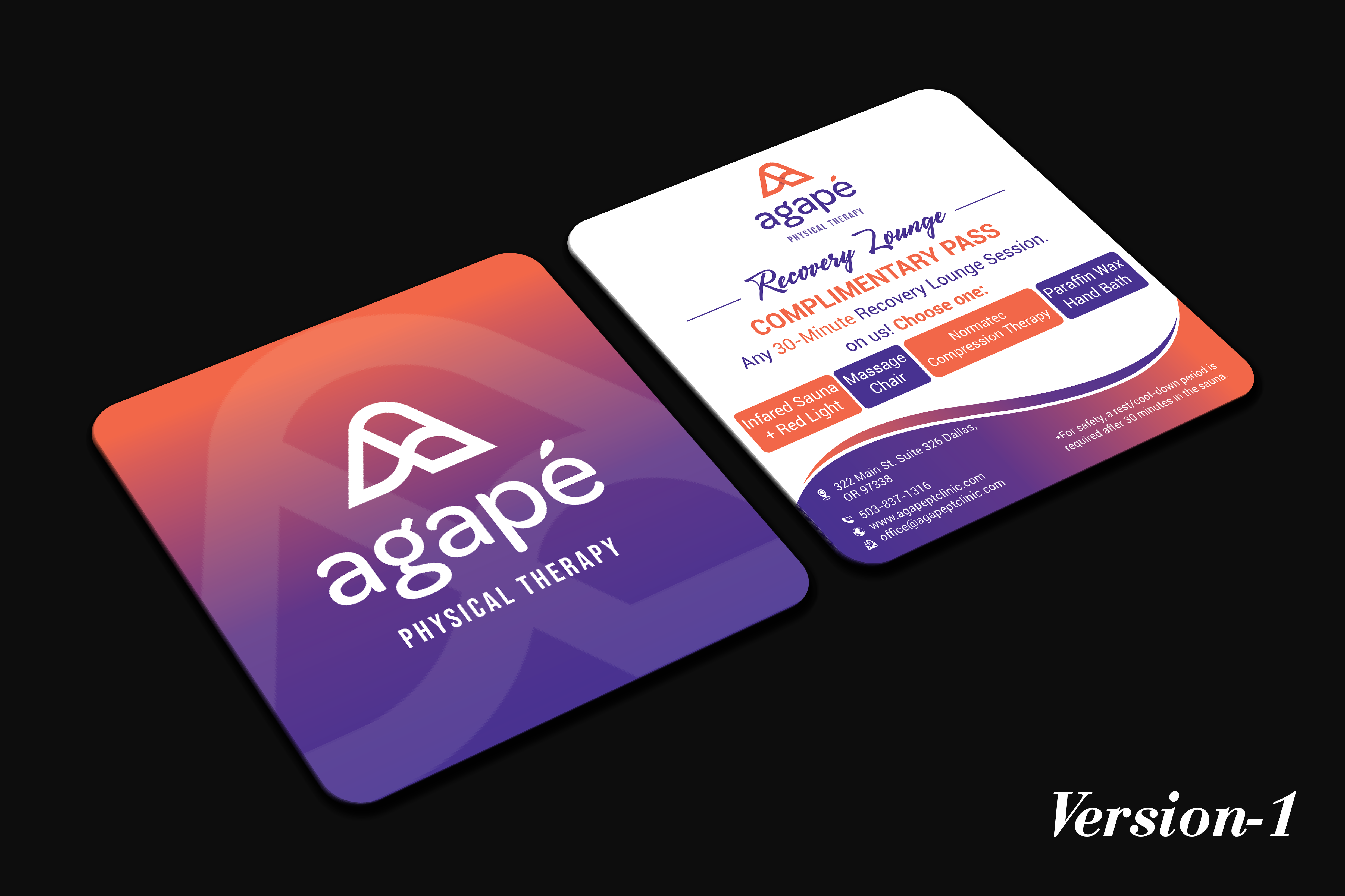 Design de Carte de Visite par DesignerShahadat pour Agapé Physical Therapy | Design : #37187968