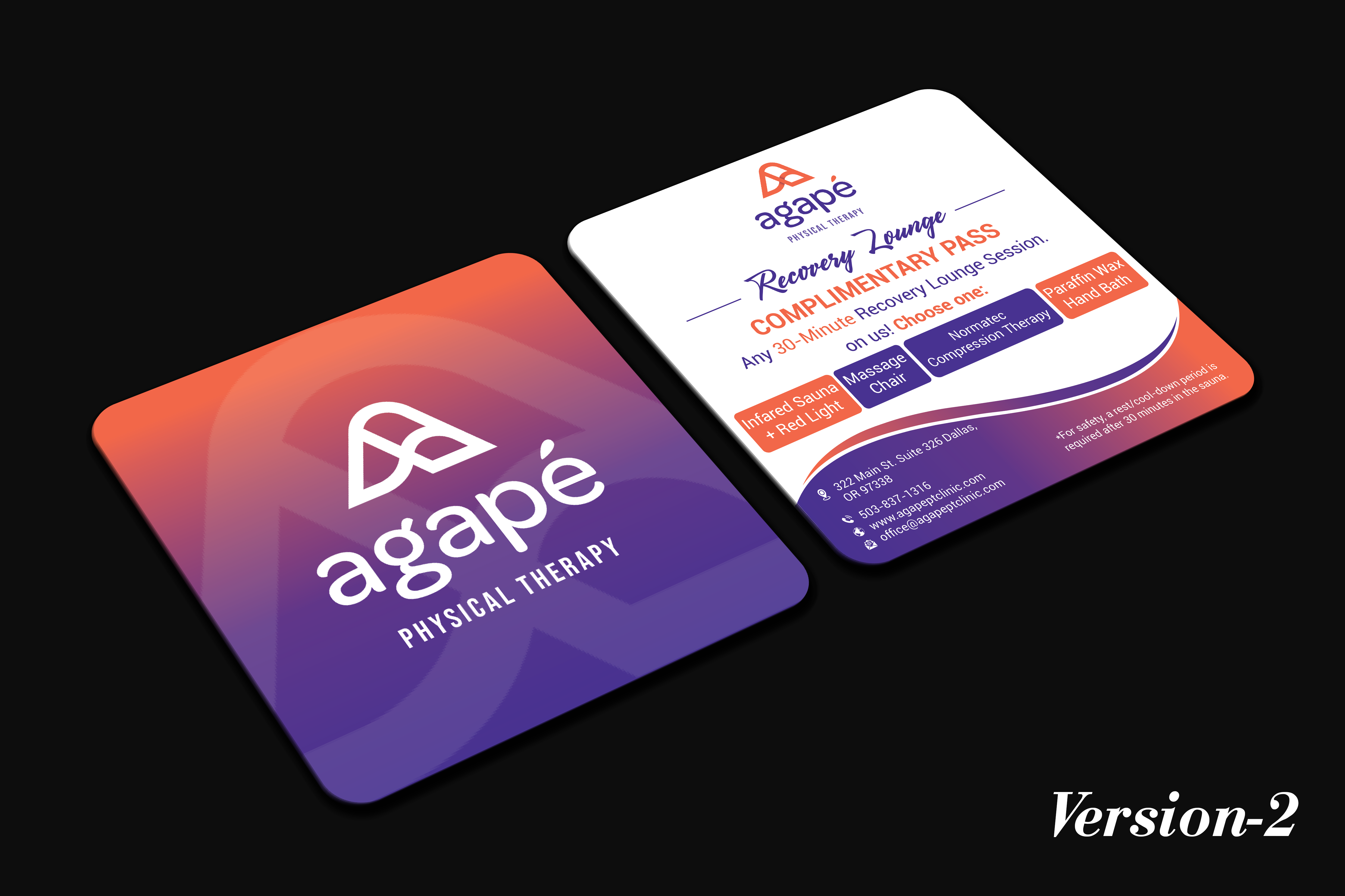 Design de Carte de Visite par DesignerShahadat pour Agapé Physical Therapy | Design #37187972