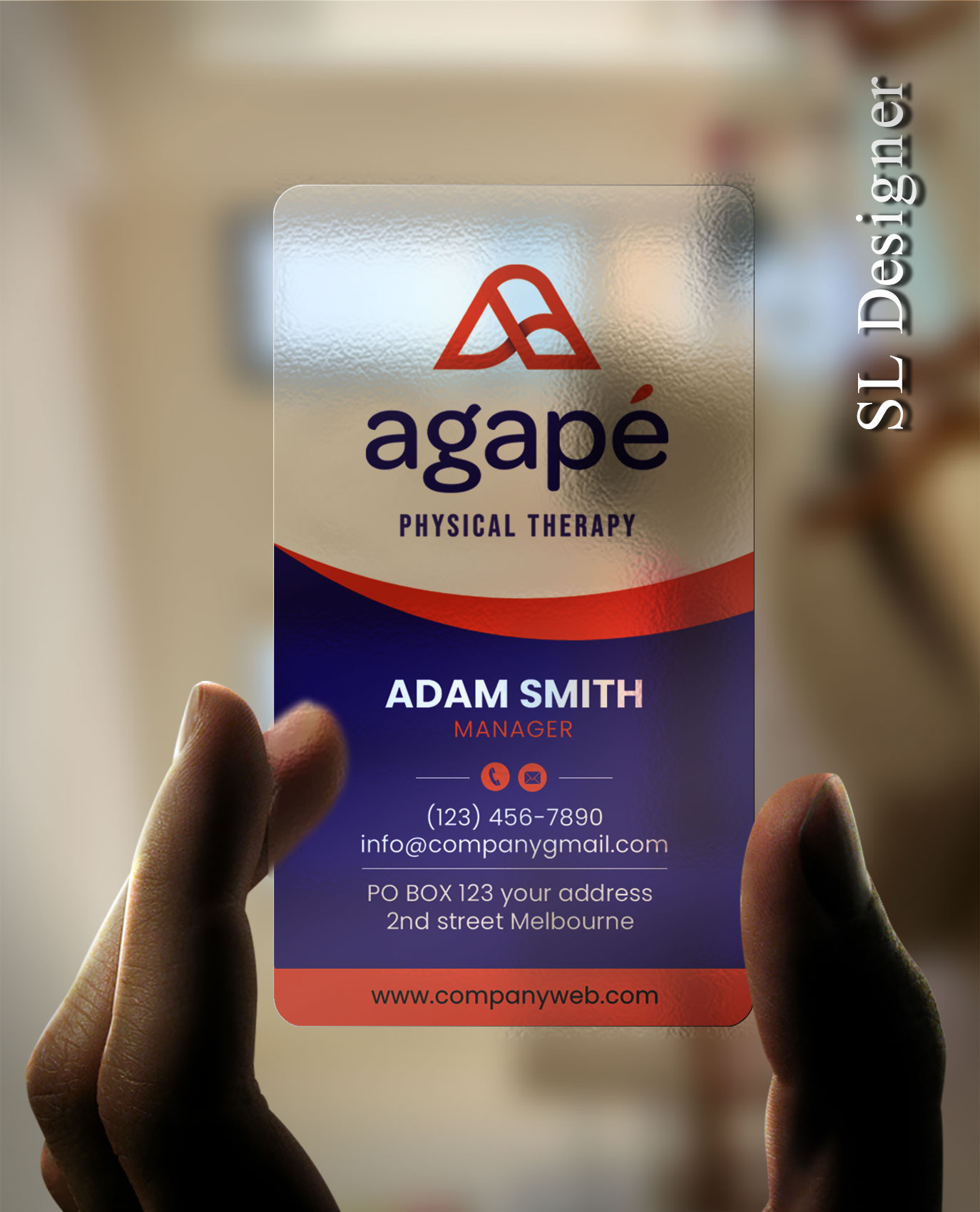 Design de Carte de Visite par SL Designer pour Agapé Physical Therapy | Design #37183721