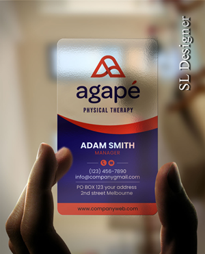 Design de Carte de Visite par SL Designer pour Agapé Physical Therapy | Design : #37183721