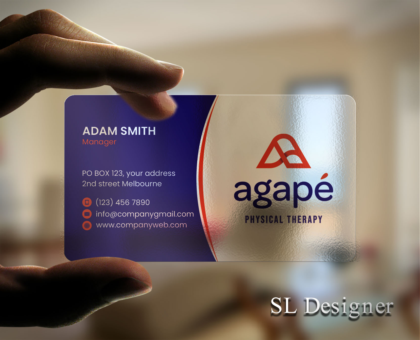 Design de Carte de Visite par SL Designer pour Agapé Physical Therapy | Design #37183722