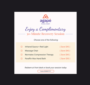 Design de Carte de Visite par DA. pour Agapé Physical Therapy | Design : #37185816