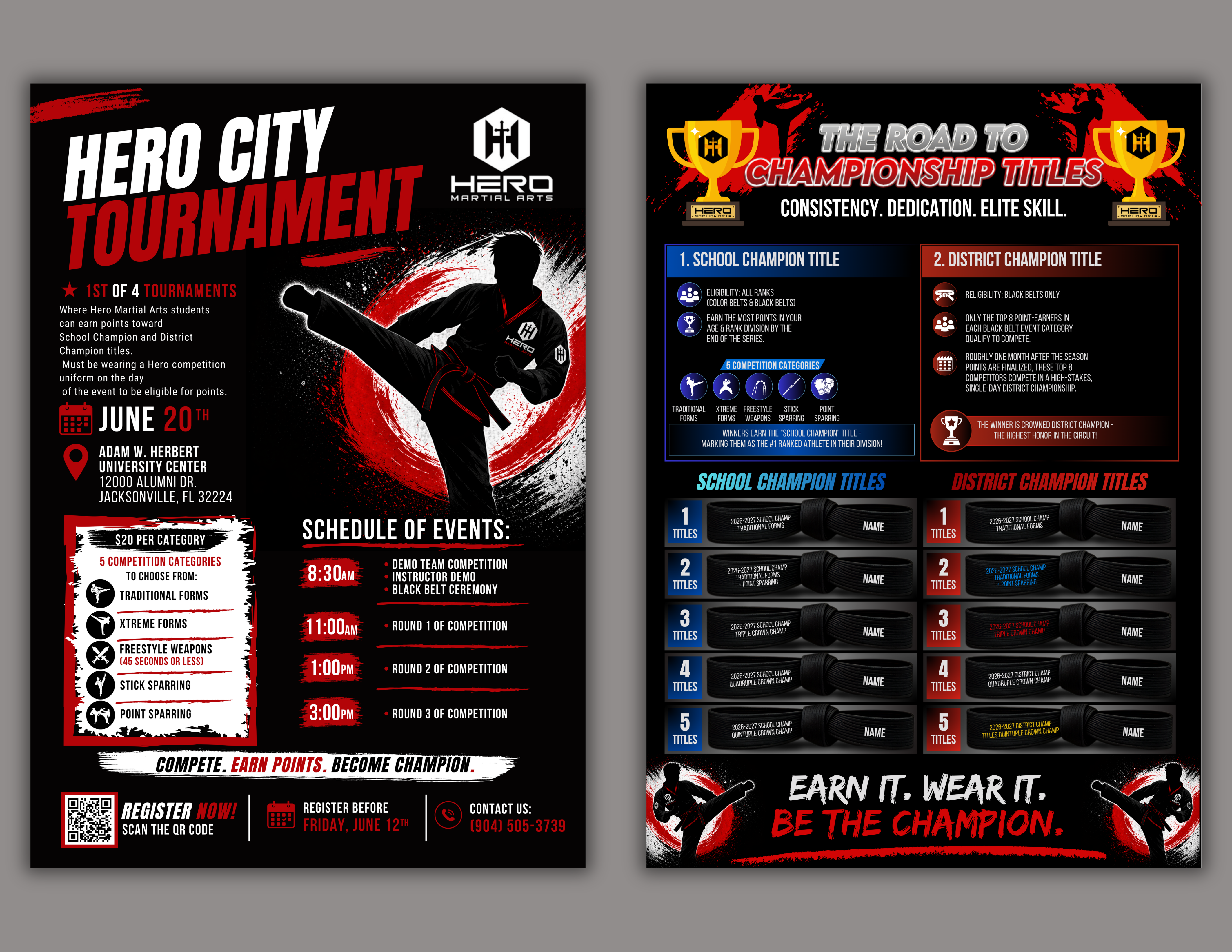 Design de Flyer par Custom A pour Kick Fire Martial Arts  | Design #37185927
