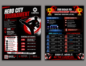 Design de Flyer par Custom A pour Kick Fire Martial Arts  | Design : #37185927